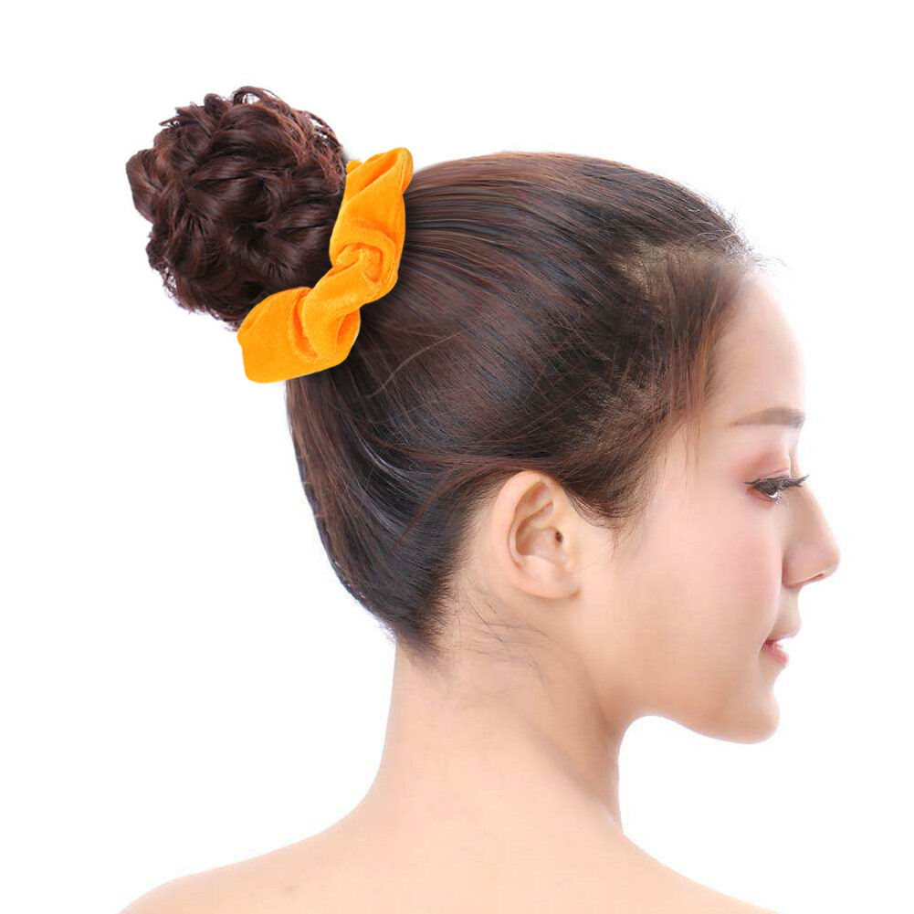 Lot Women Girl Hair Scrunchies Velvet Elastic Hair Bands Scrunchy Rope Ties