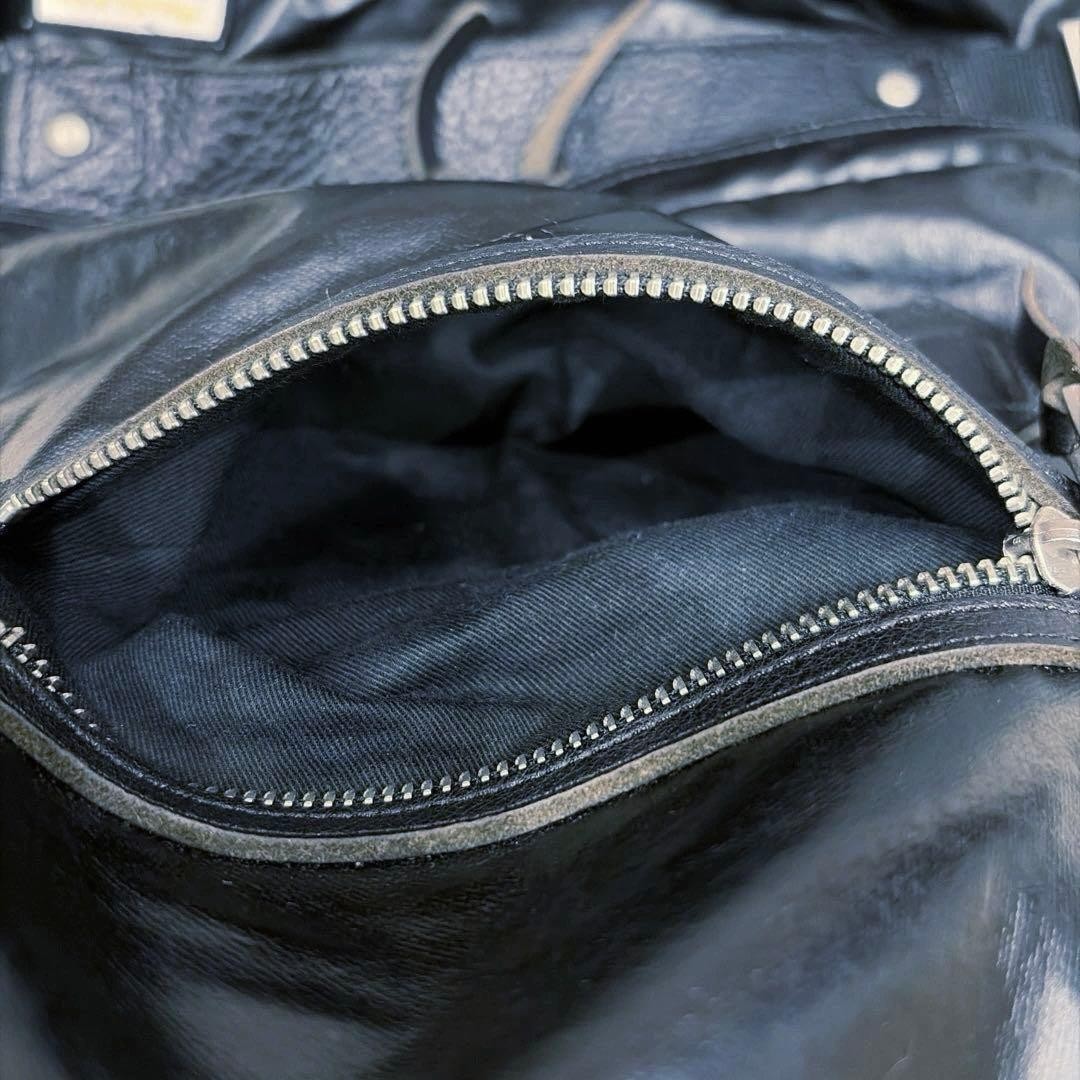 Master-piece MSPC 01232 Backpack Leather Nylon Black Japan 2-Way Room Divided