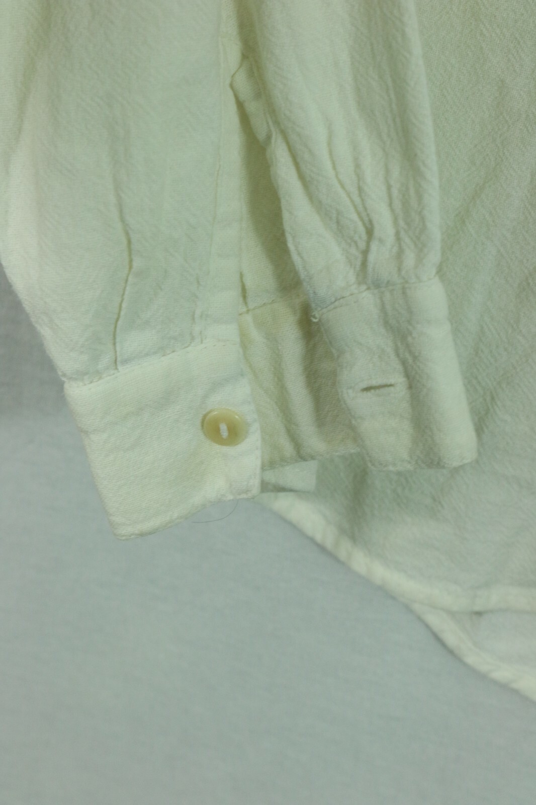 Vintage Anrrango Incan Designs S 100% Cotton Blouse Ruffle Front Made in Ecuador