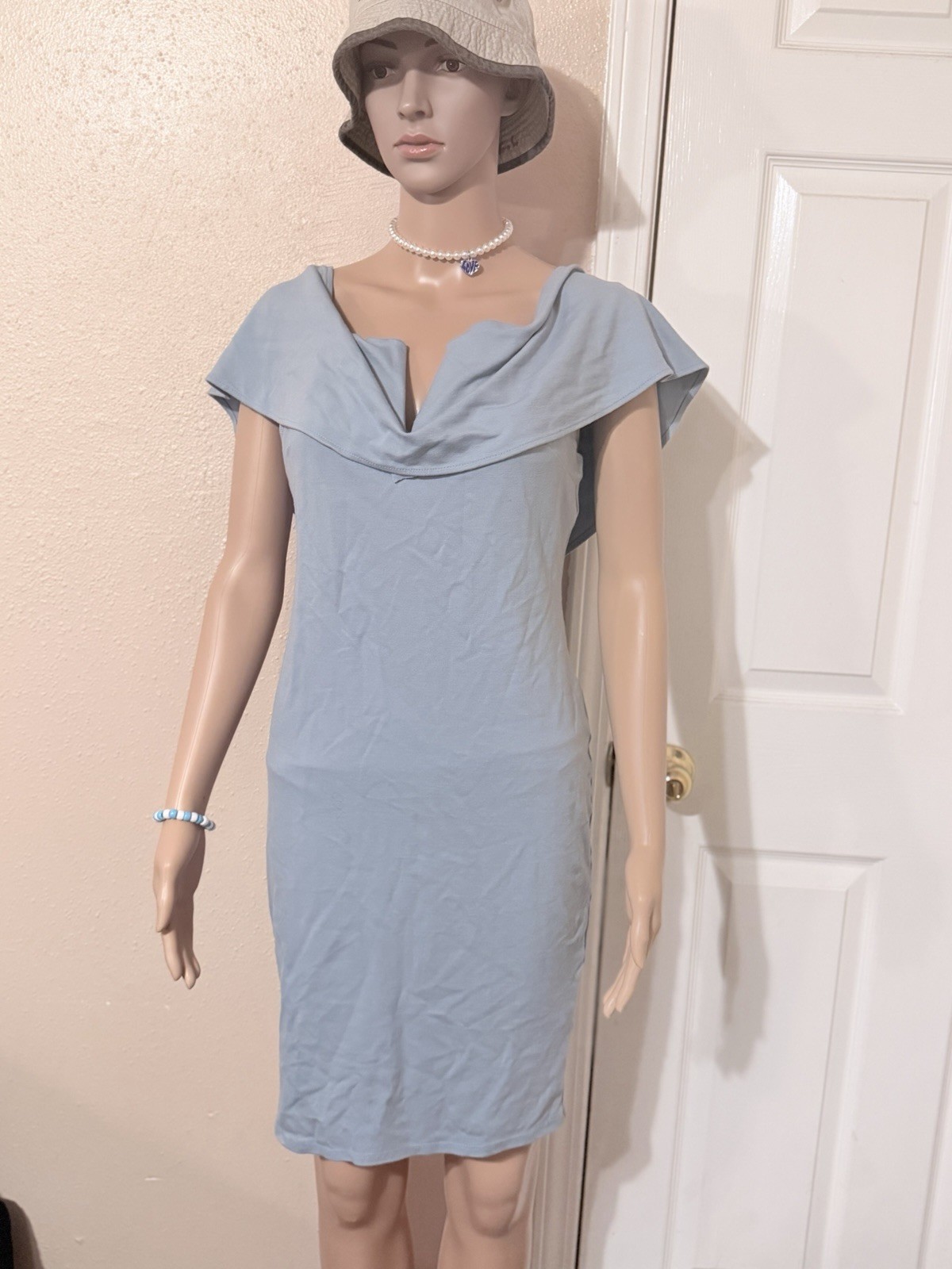 Fashion Nova blue midi dress