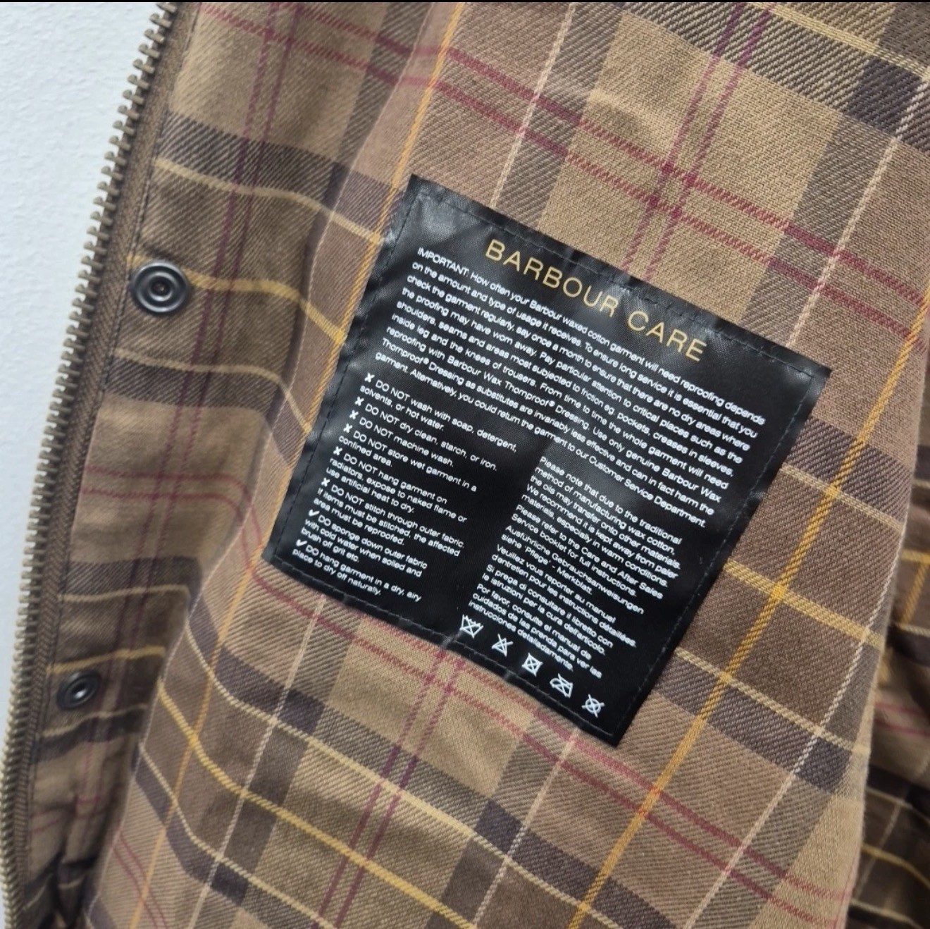 Barbour Beaufort Men’s Waxed Jacket, Bark Size S