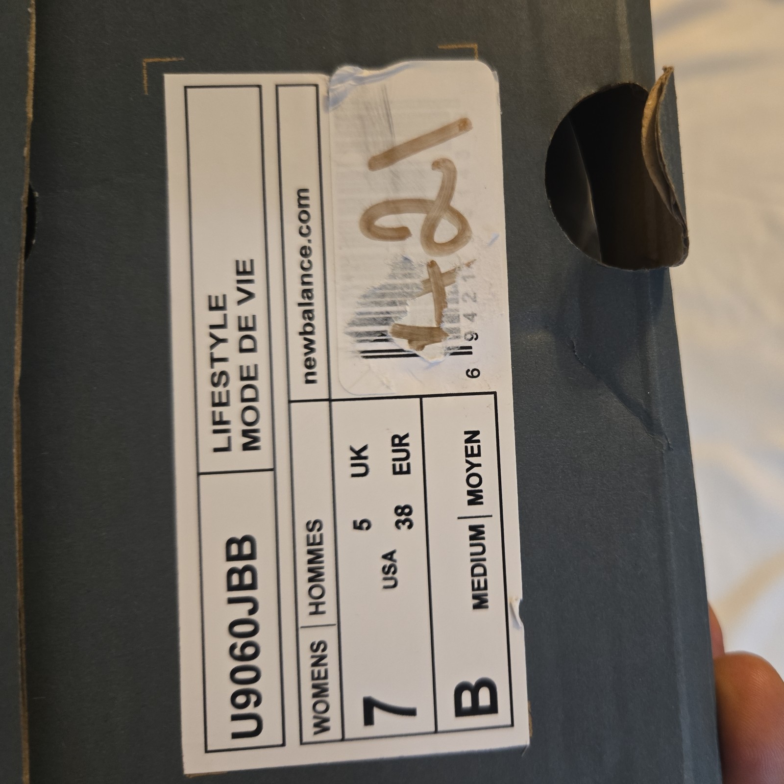 New Balance 9060 Grey Jet Black U9060JBB Men New size 7