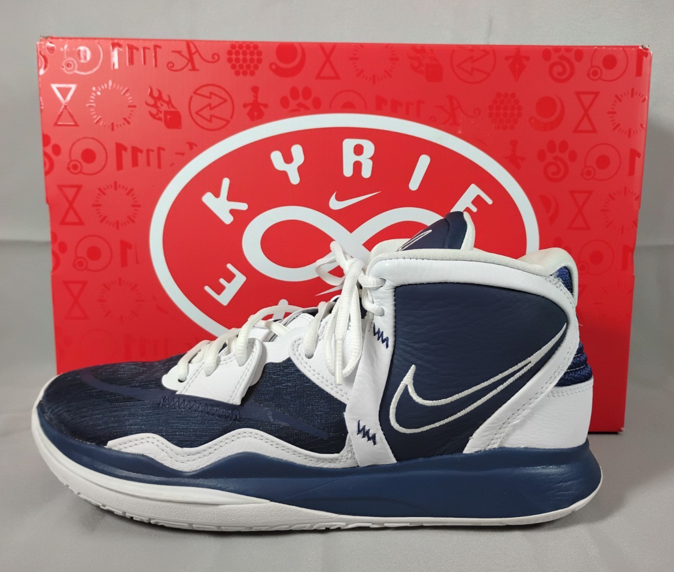 Nike Kyrie Infinity TB Men’s Size 10 Midnight Navy & White Basketball SEE PICS