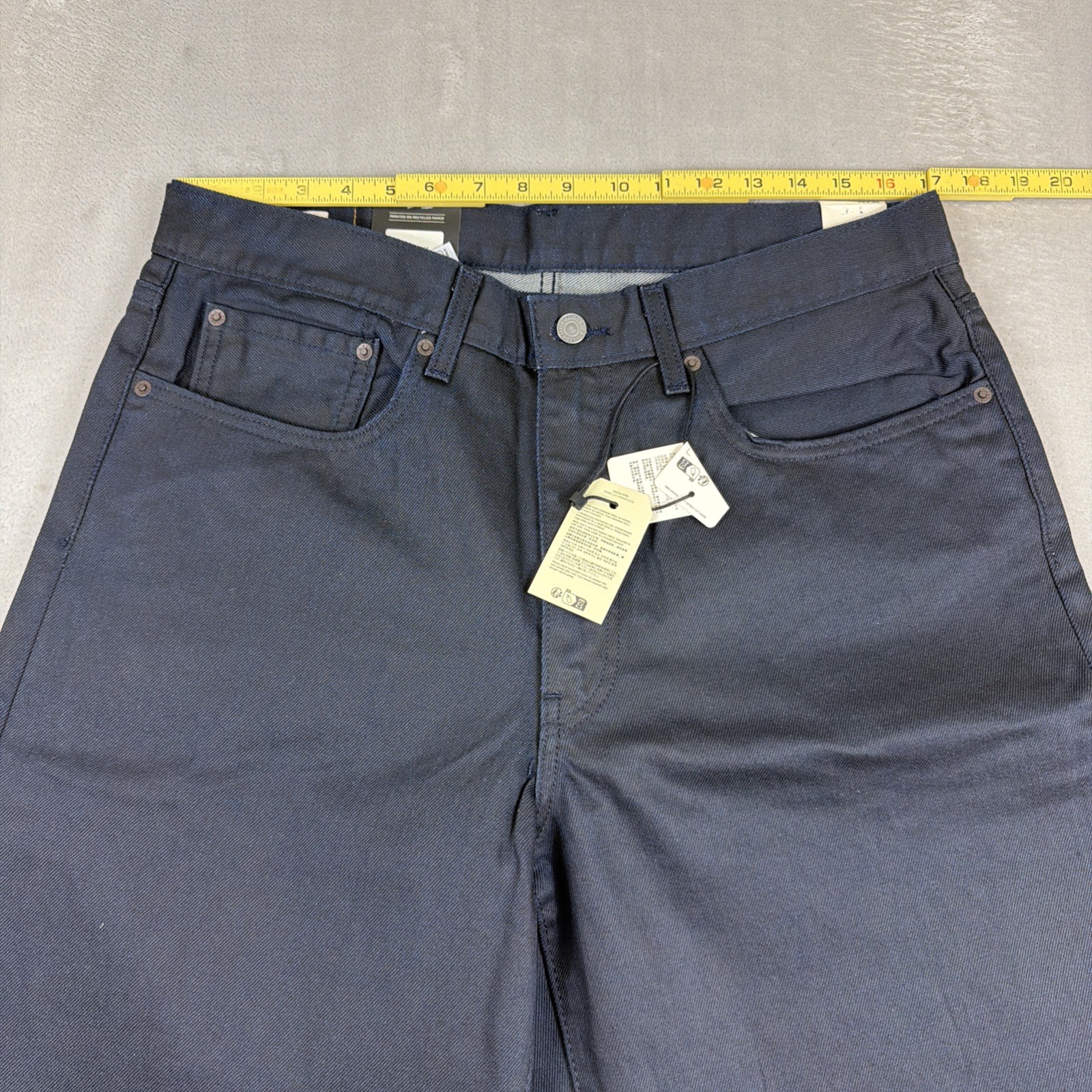 Levi’s Premium 578 Baggy Coated Denim Jeans Men’s Size 34×30 Blue Cotton Y2K