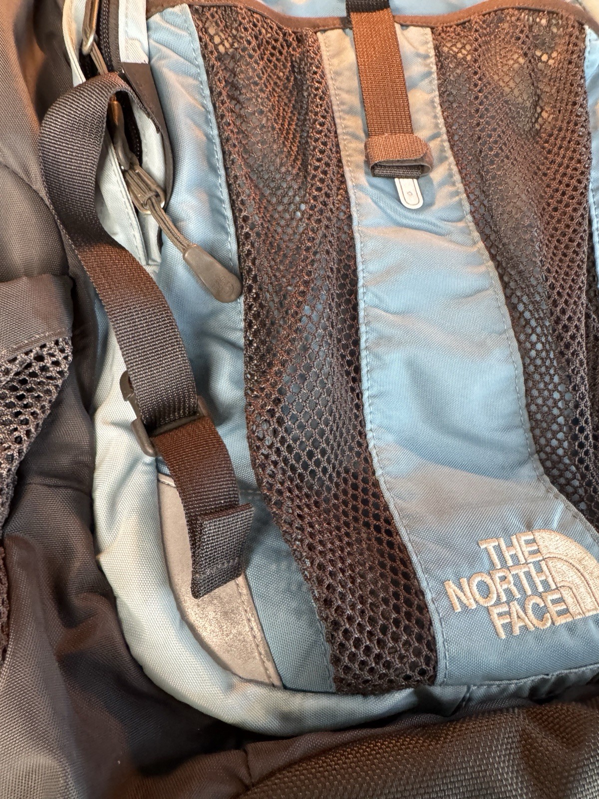 The North Face Recon Blue Hiking School Laptop Computer Book Bag Backpack