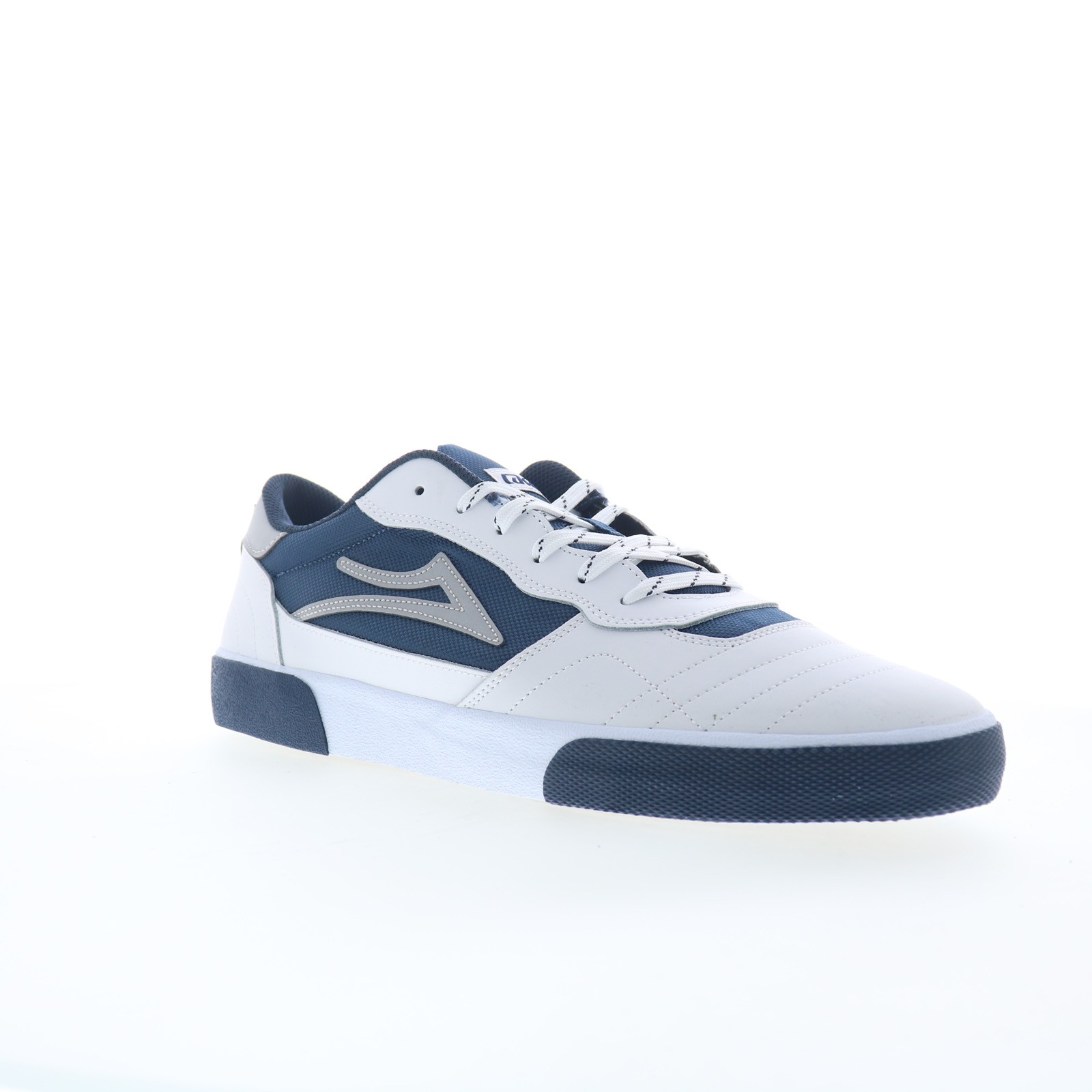 Lakai Cambridge Mens White Leather Lace Up Skate Inspired Sneakers Shoes
