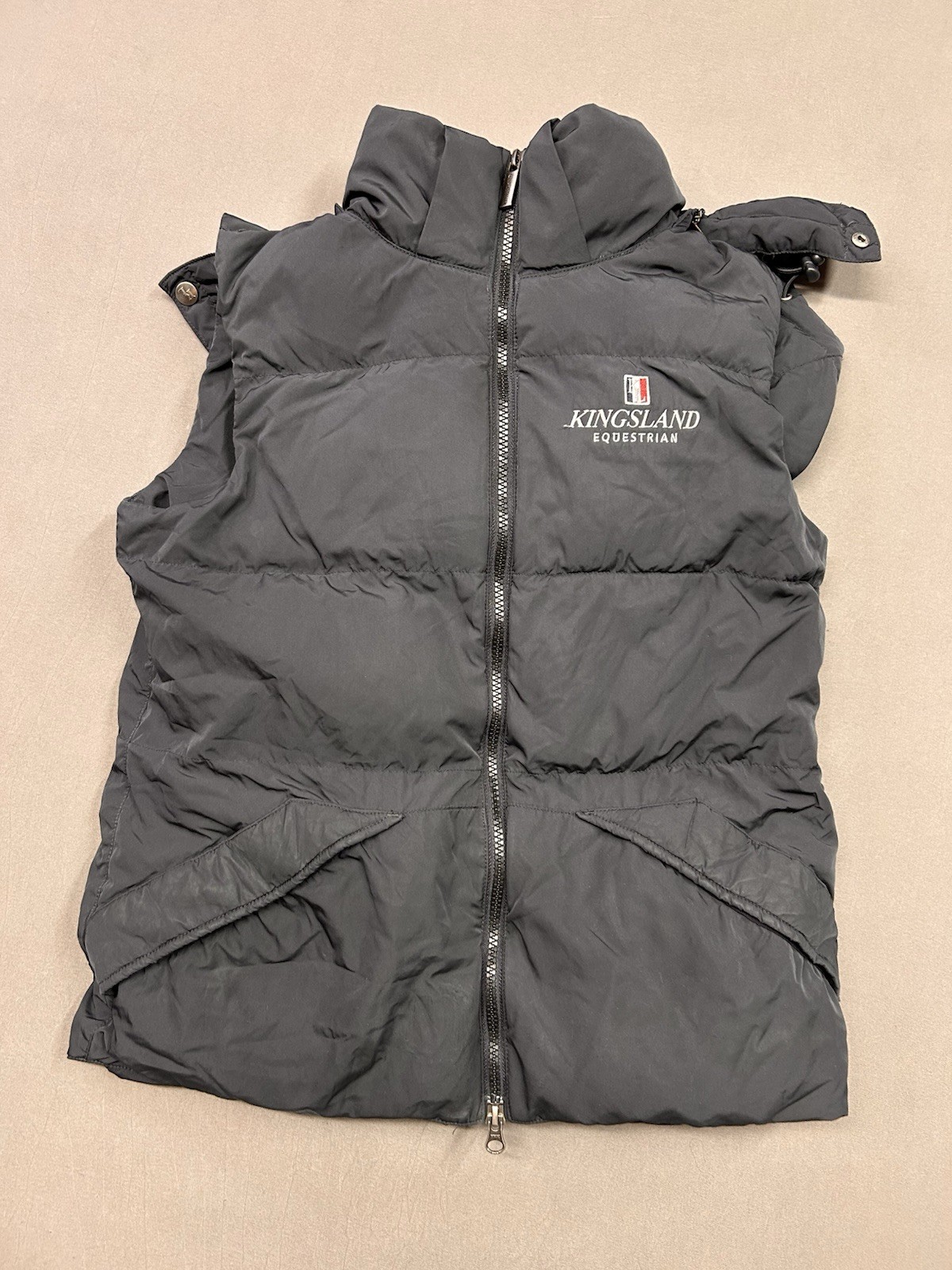 KINGSLAND Equestrian Women’s DOWN VEST XS Black Mens Jacket Outerwear