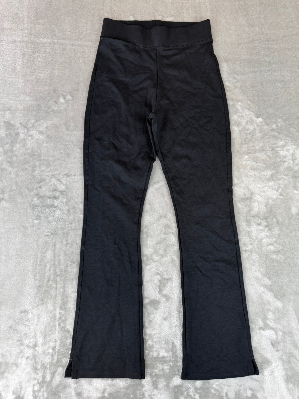 American Giant Ponte Kick Flare Pants Womens Size 0 Black Stretch USA New NWOT