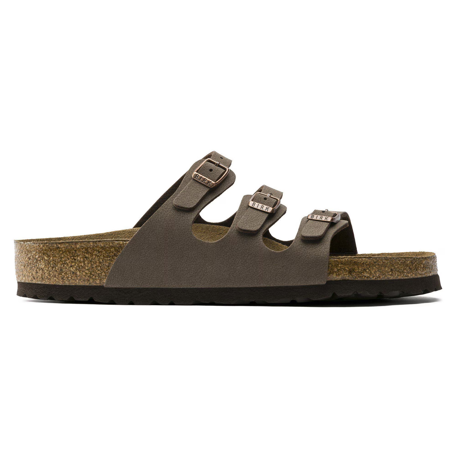 Birkenstock Florida Soft Footbed Birkibuc Mocha Wide Sandals Select Size