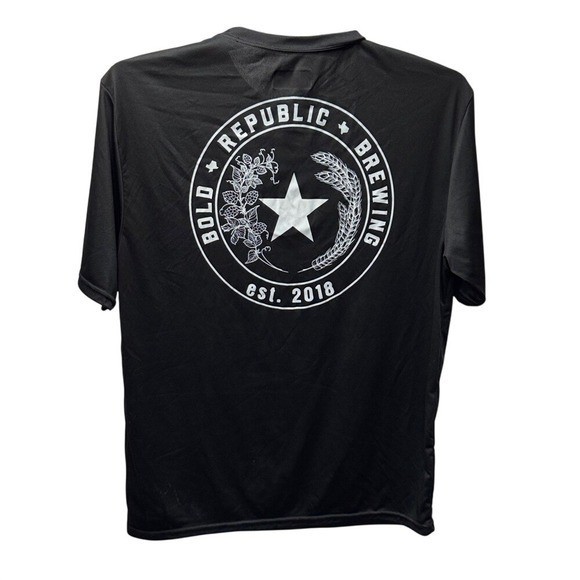 A4 Mens Bold Republic Brewing Performance Graphic T-Shirt Black Large N3142