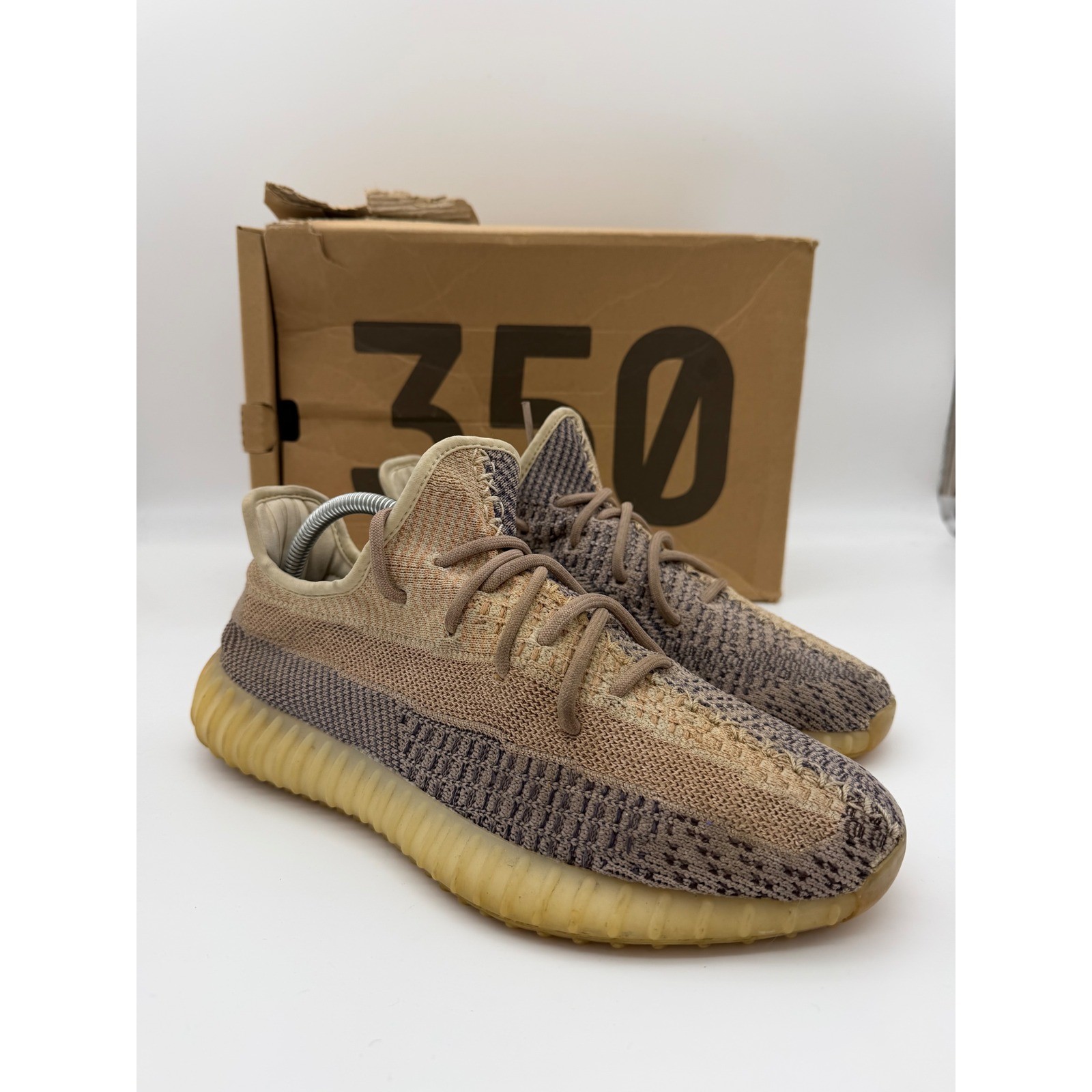 Adidas Yeezy Boost 350 V2 Ash Pearl Mens Sneakers Size 9 GY7658 OG Box
