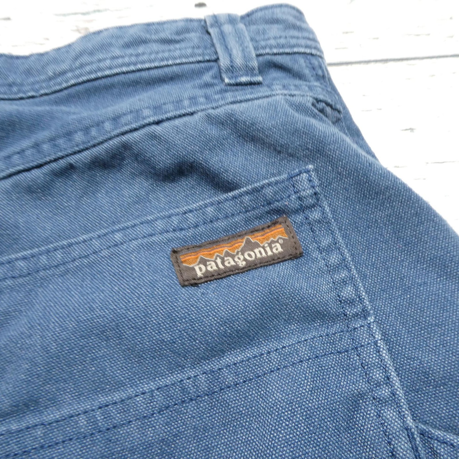Vintage Patagonia Shorts Womens 4 Blue Cotton Canvas Utility Workwear Sri Lanka