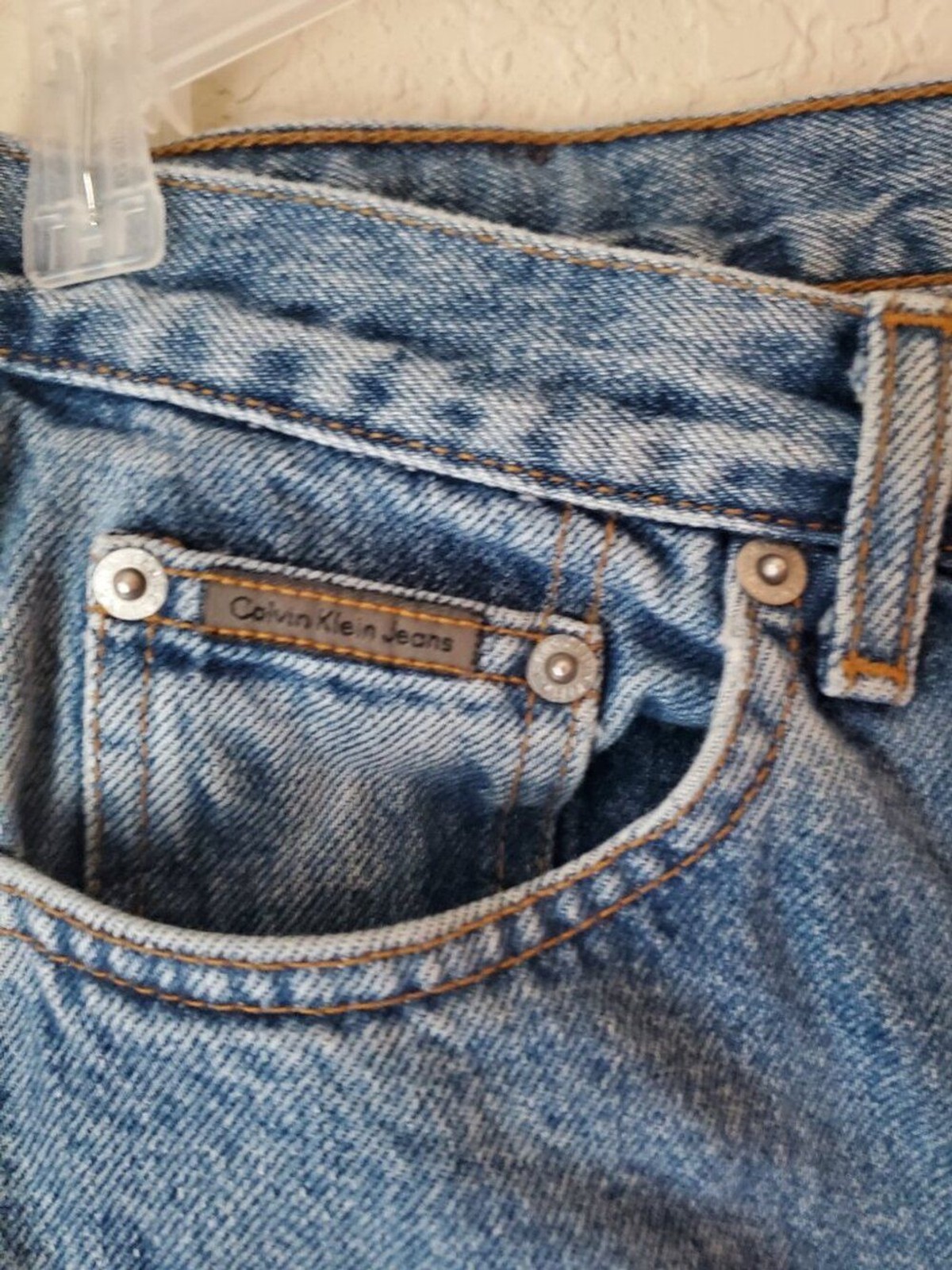 VTG Calvin Klein boot cut double stone wash jeans