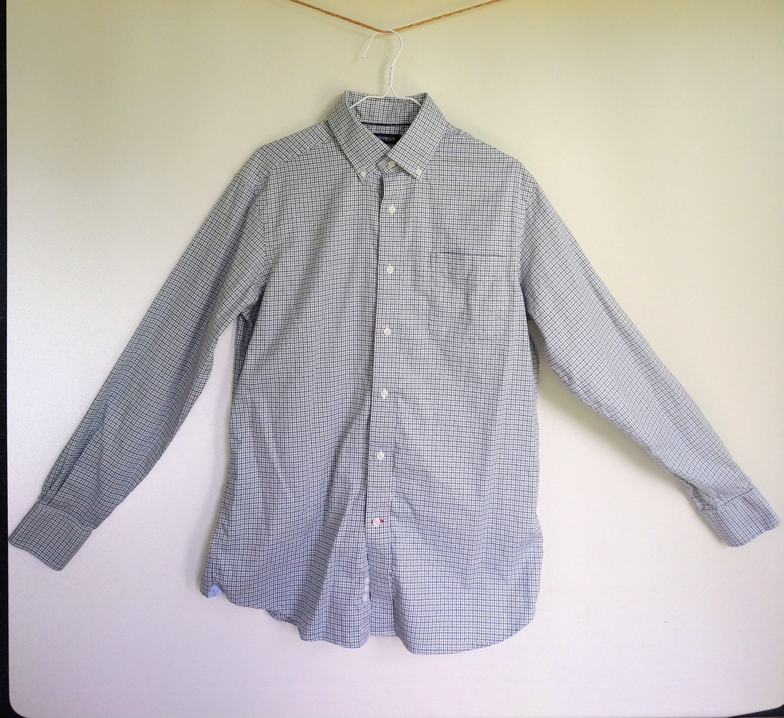 CREMIEUX 38 Mens Button-Down LS Shirt