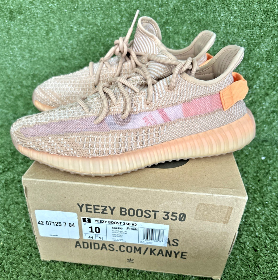 🧡🌫️ ADIDAS YEEZY BOOST 350 V2 “CLAY” — MEN’S 10 • WITH BOX • EXCELLENT COND
