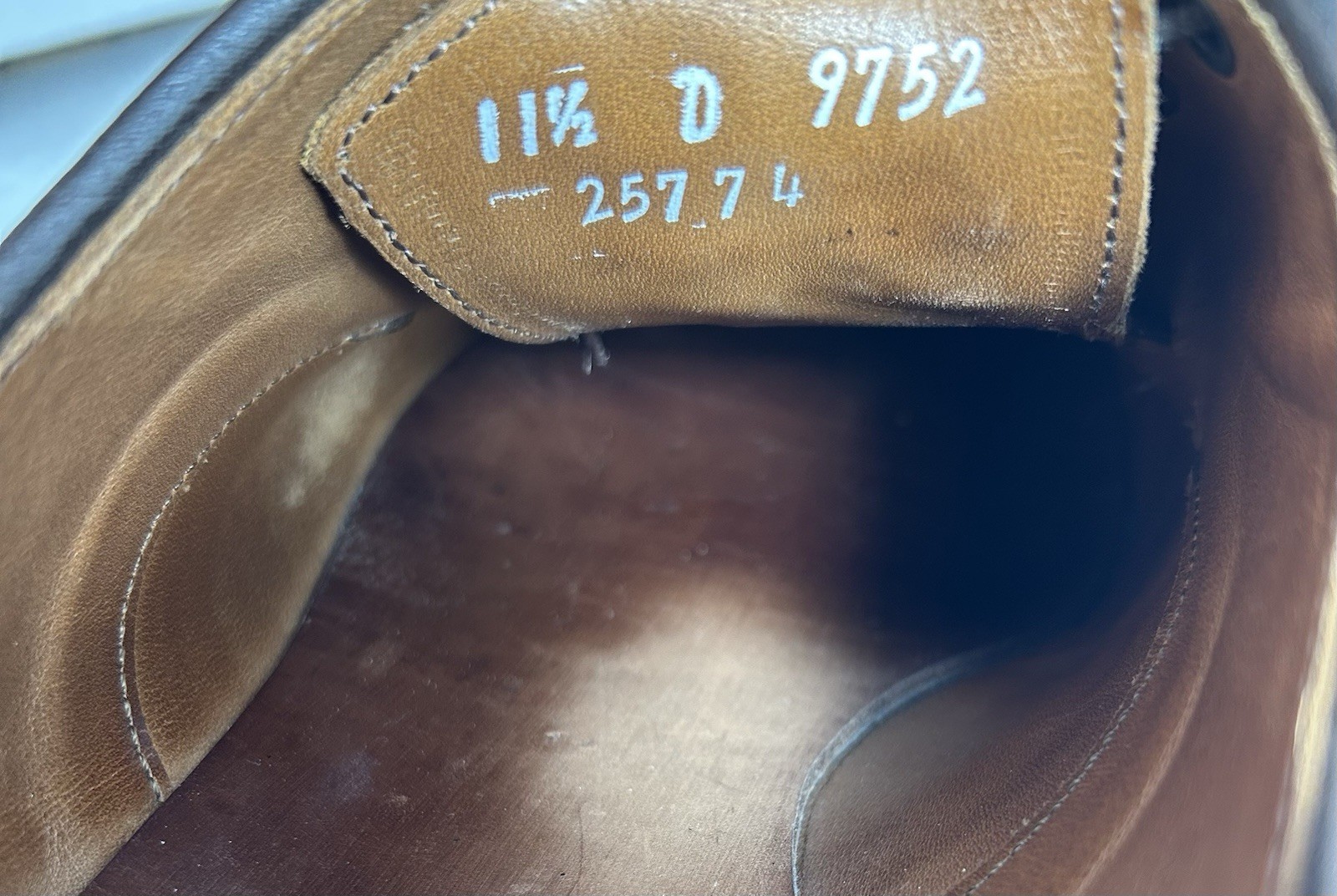 Allen Edmonds Mens Walnut Wingtip Player’s Oxford Shoes 9752 Size 11.5D USA