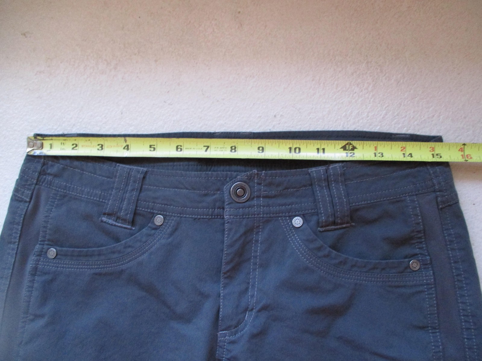 Kuhl Pants Womens 6 REG Gray Hiking Adjustable Waist Pockets Vintage Patina Dye