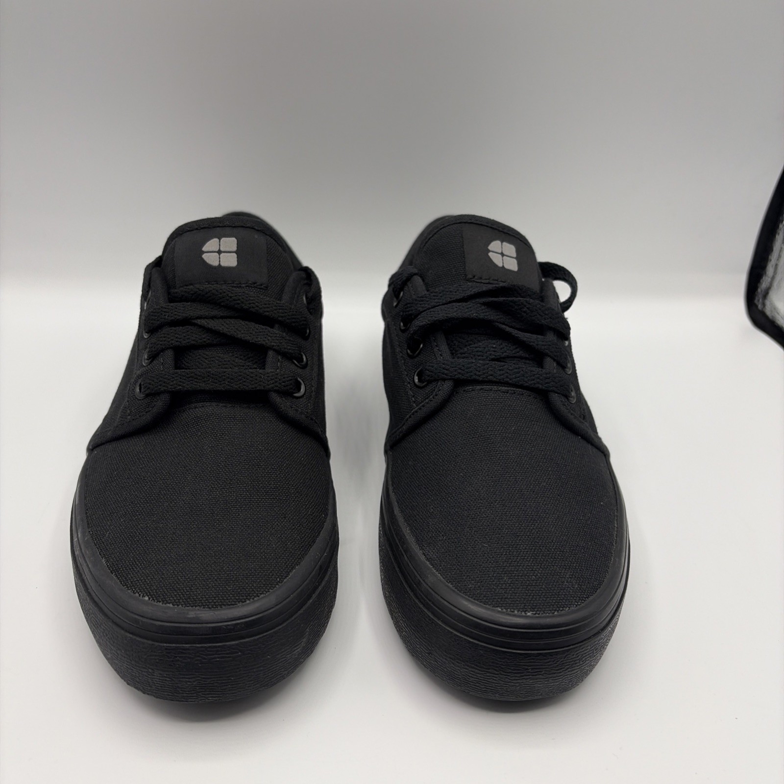 Shoes For Crews Merlin Work Shoe ,Slip Resistant, Water Resistant – Black Canvas