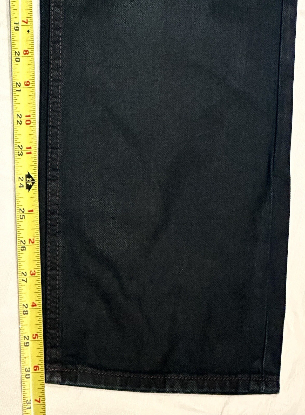 CALVIN KLEIN JEANS 34 X 30 SLIM STRAIGHT WAXED DARK RINSE ACTUAL 32 To 33 Waist