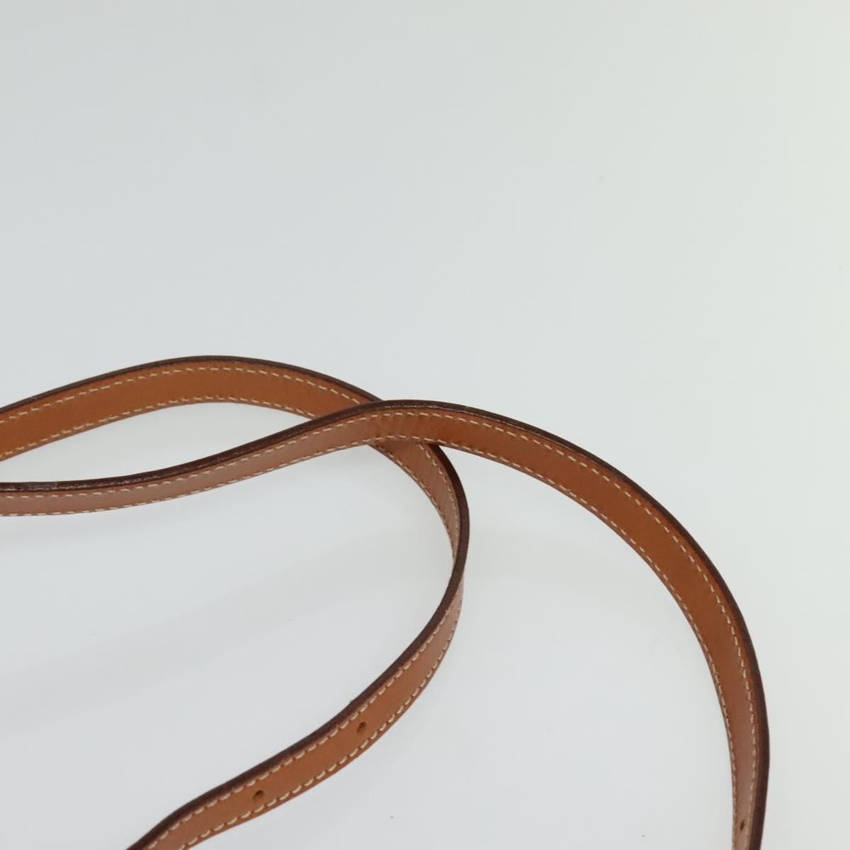 CELINE Macadam Canvas Backpack PVC Leather Brown Gold Auth 124609