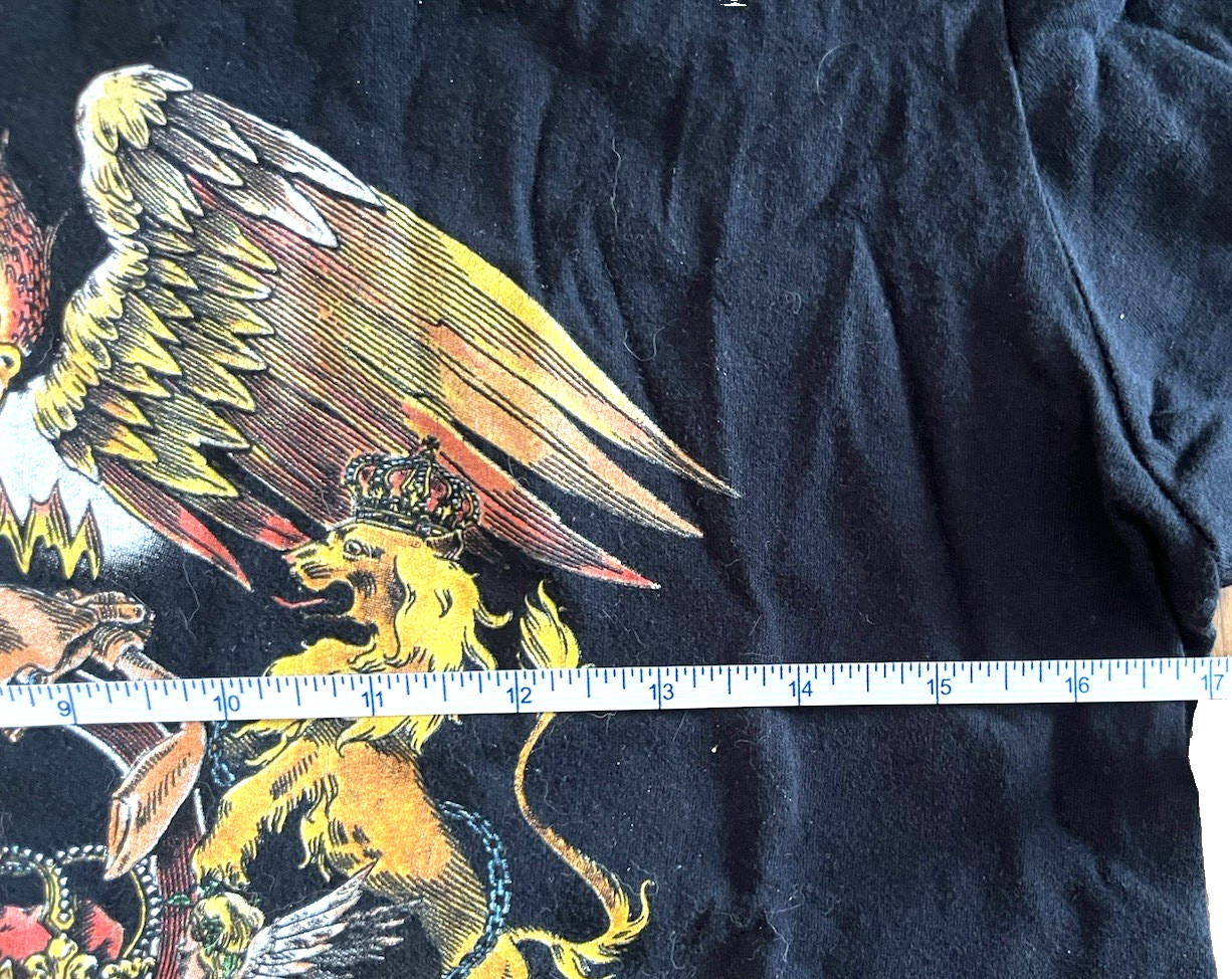 Queen Official Merch Crest Logo T-Shirt Size M Band Tee Unisex