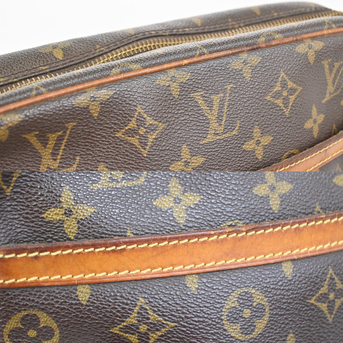 LOUIS VUITTON Trocadero 27 Shoulder Bag Monogram Leather Brown M51274 05YH982