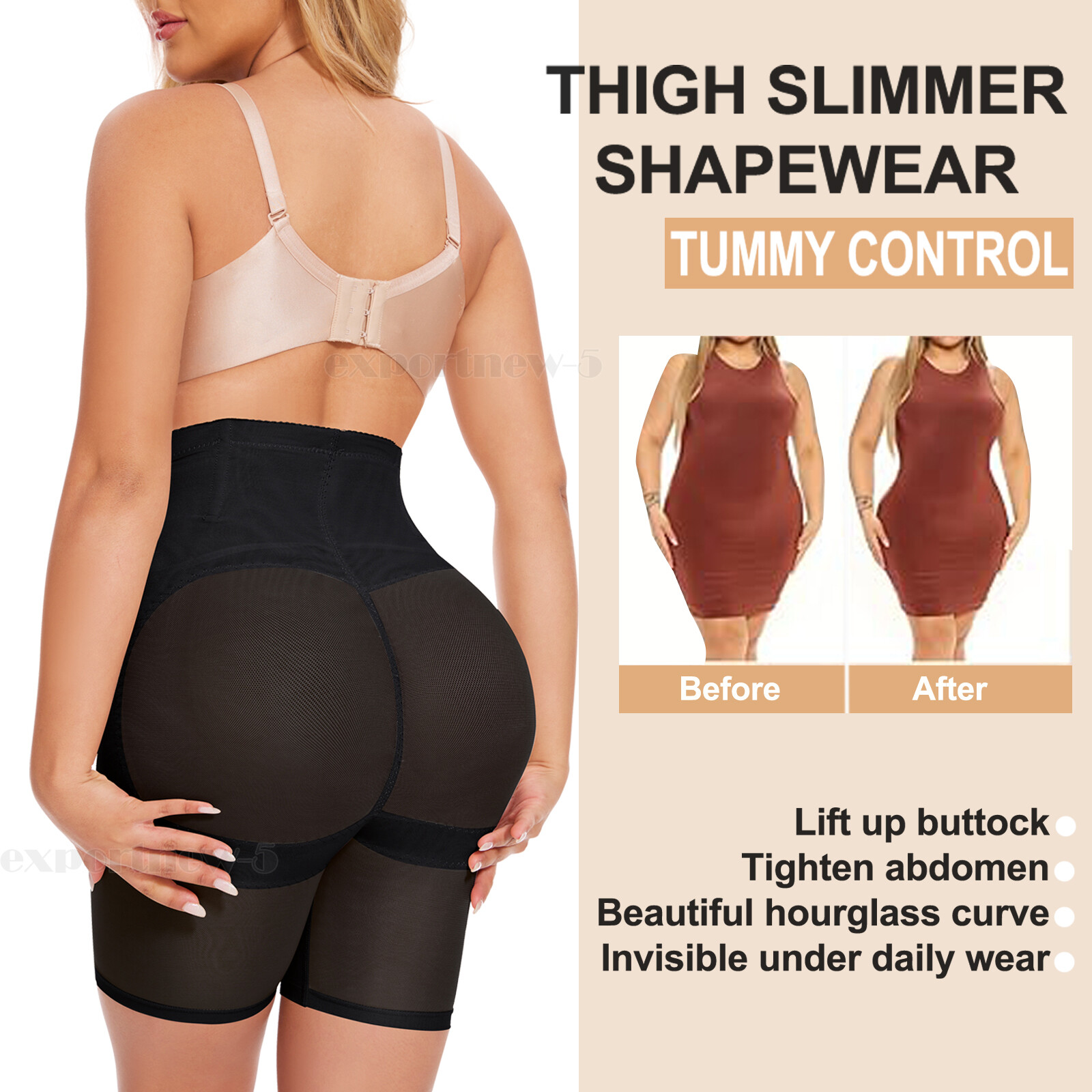 Tummy Control High Waist Shorts Girdle Pants Body Shaper Thigh Slimmer Shapewear