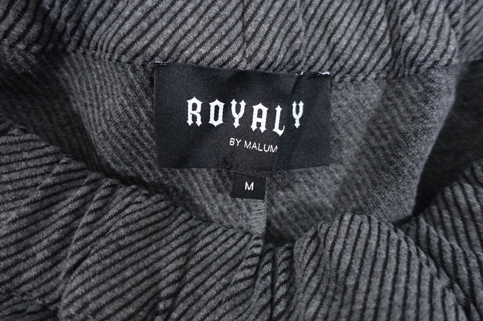 ROYALTY BY MALUMA GRAY MEDIUM 32-34 SOFT TEXTURED TWILL ELASTIC WAIST PANTS MENS