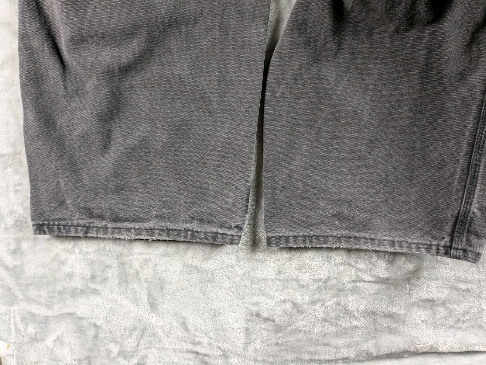 VTG Carhartt Double Knee Carpenter Pants Men 50×32 Black Faded B01 BLK USA Made
