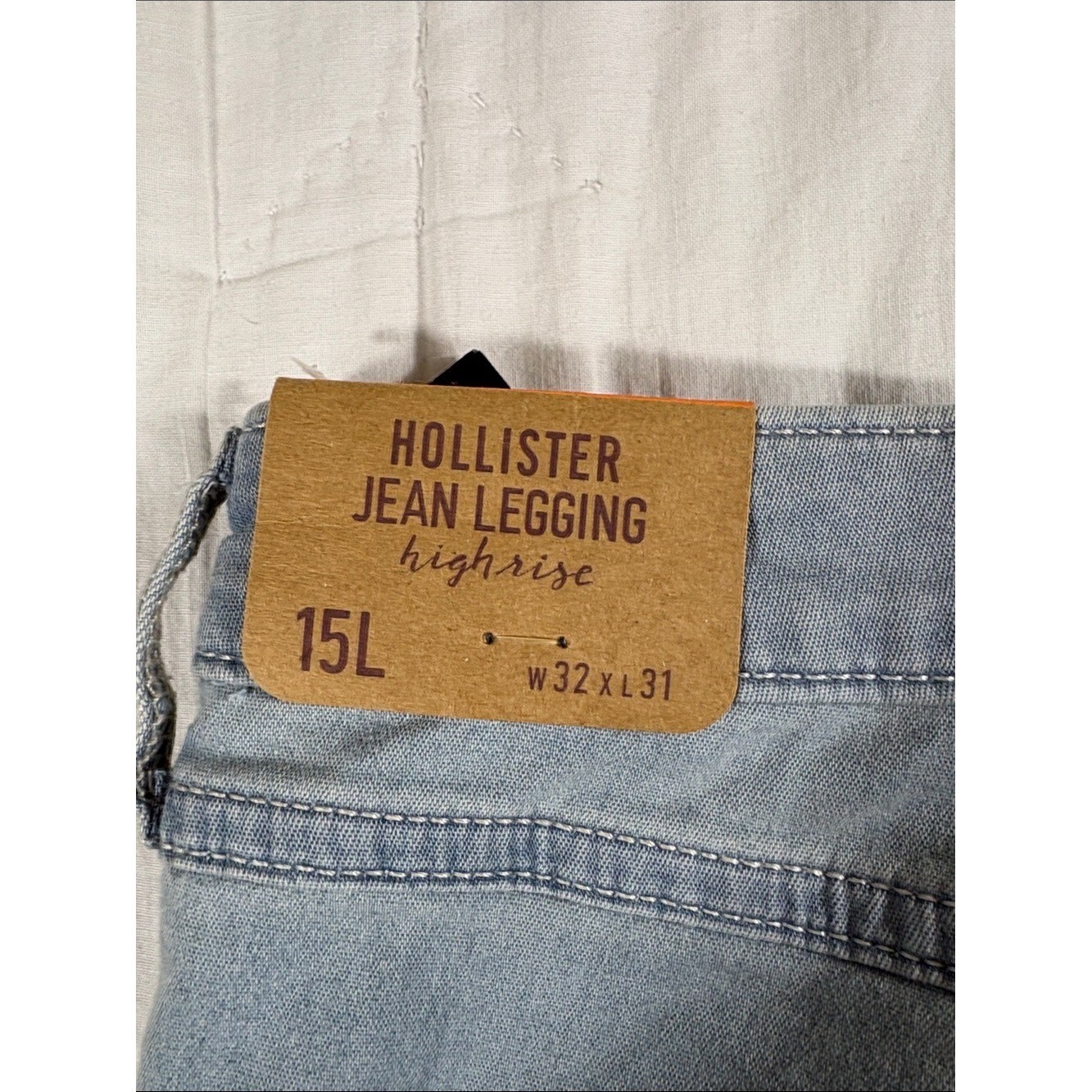 Hollister High Rise Jean Legging Light Wash Denim Skinny Jeans Size 15L NWT