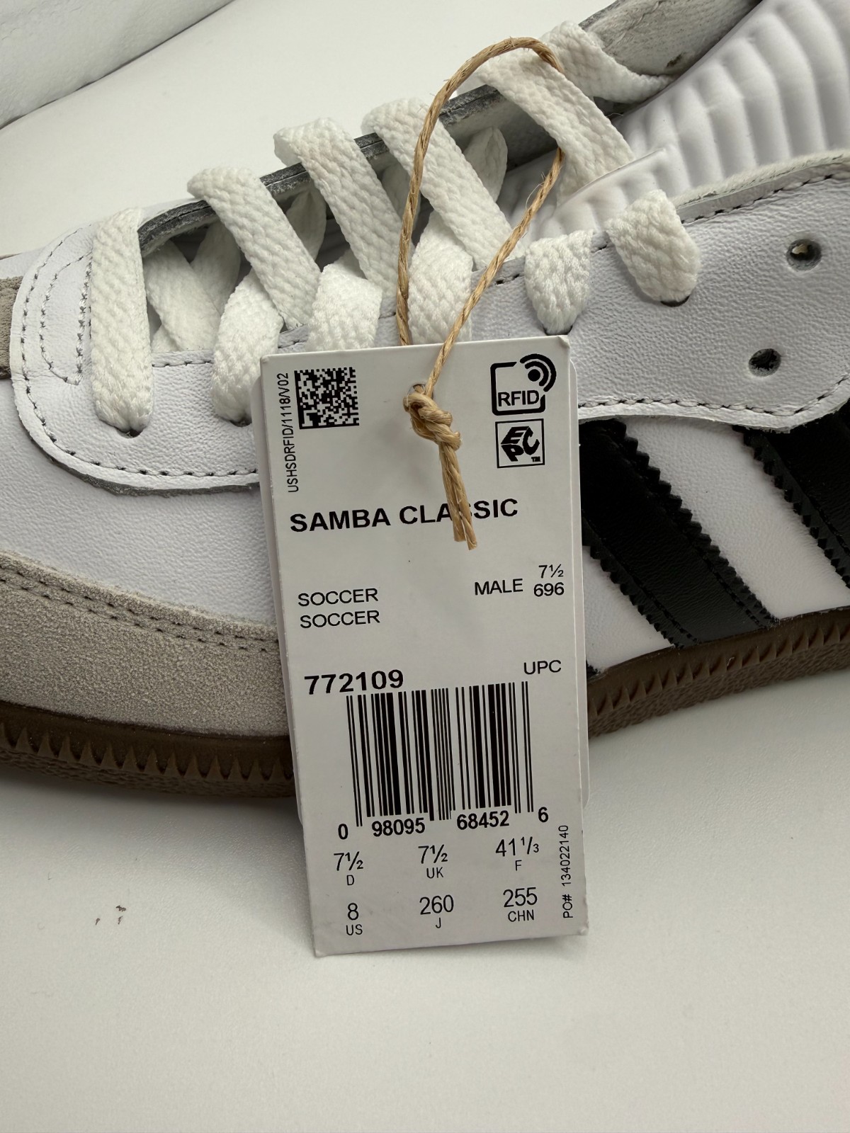Size 8 – adidas Samba Classic 2024 White