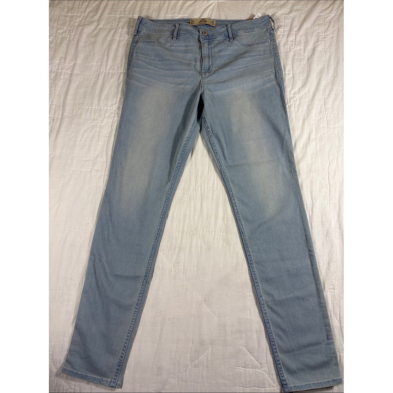 Hollister High Rise Jean Legging Light Wash Denim Skinny Jeans Size 15L NWT
