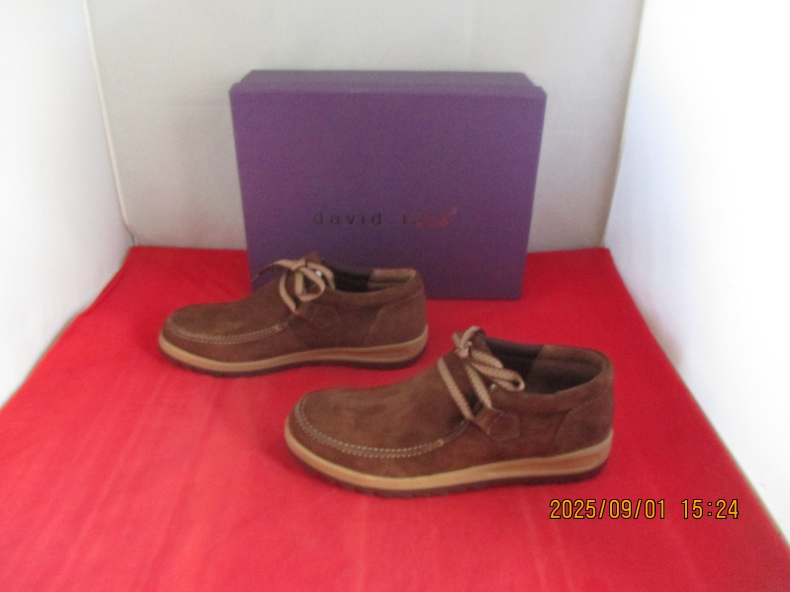 David Tate Mojo Suede Wallabee Chukka Boots $145 -US Size 7 1/2 N – Brown – 1317