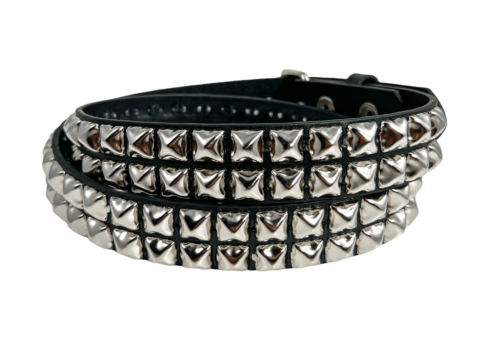 Funk Plus Two Row Pyramid Stud Belt High Quality Punk Goth Thrash Made In USA