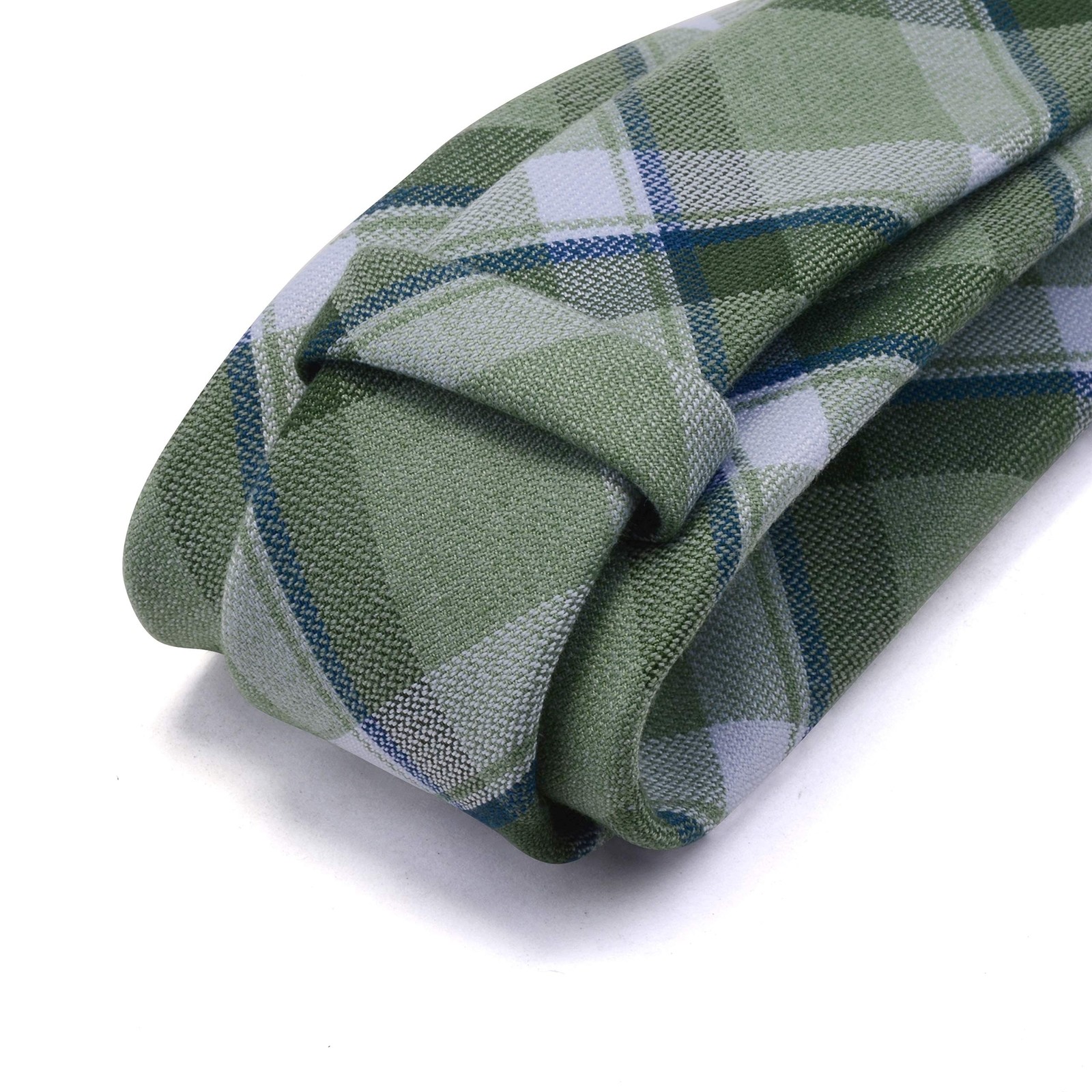 GUSLESON 2.8″（7cm） Plaid/Striped Necktie Tartan Woven TR Material
