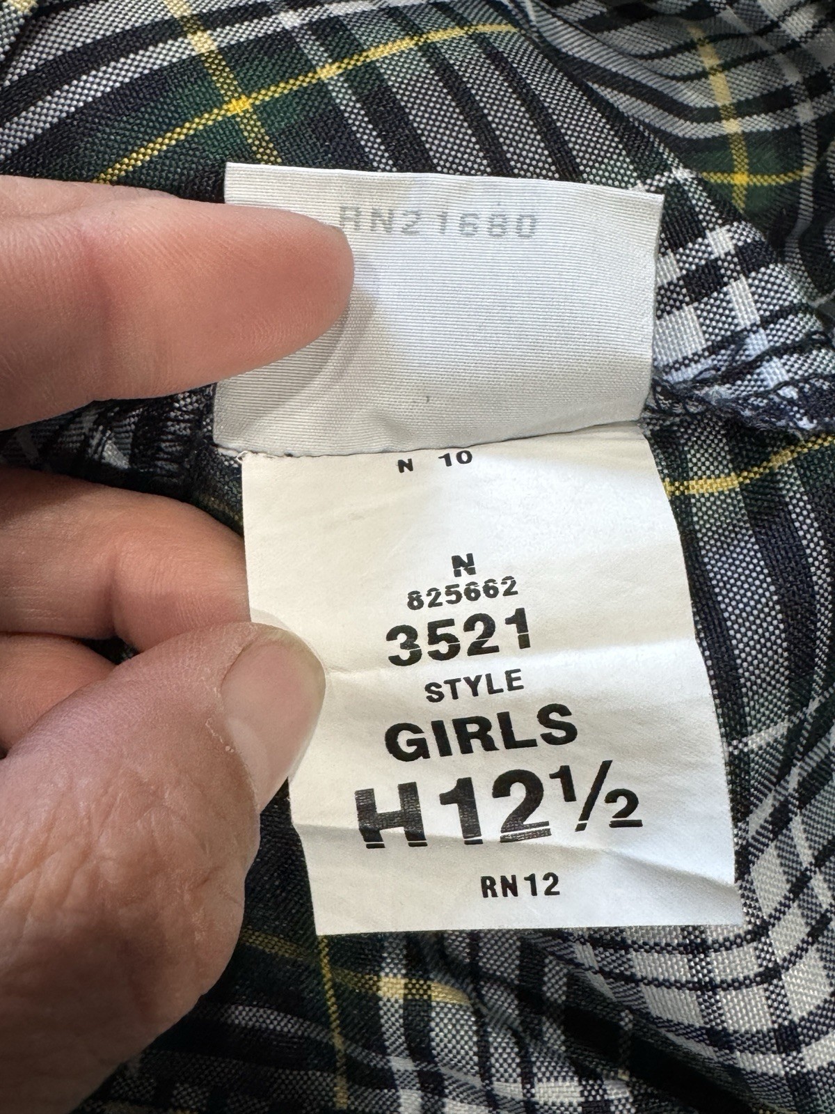 Dennis Uniform Girls 12 1/2 Pleated Plaid School Skirt Made in USA #21680
