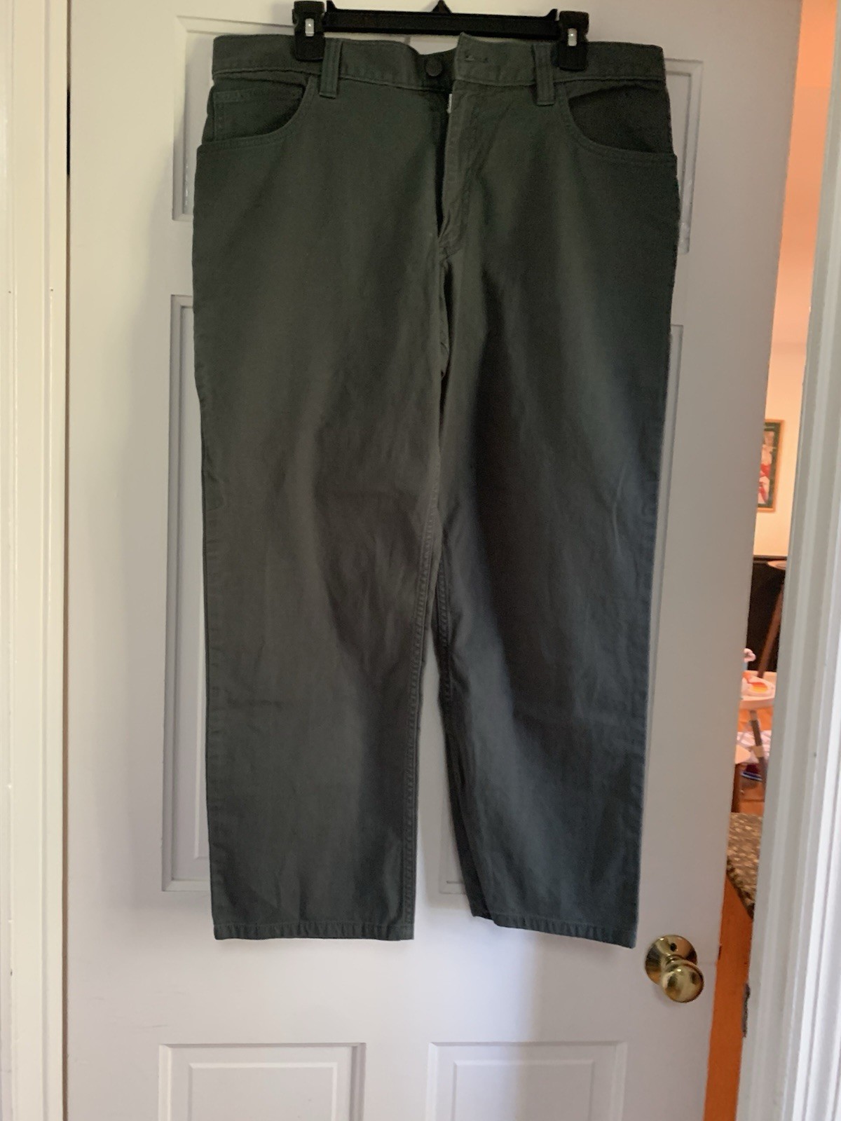 Men’s Carhartt Relaxed Fit 36×28 Olive Green Pants
