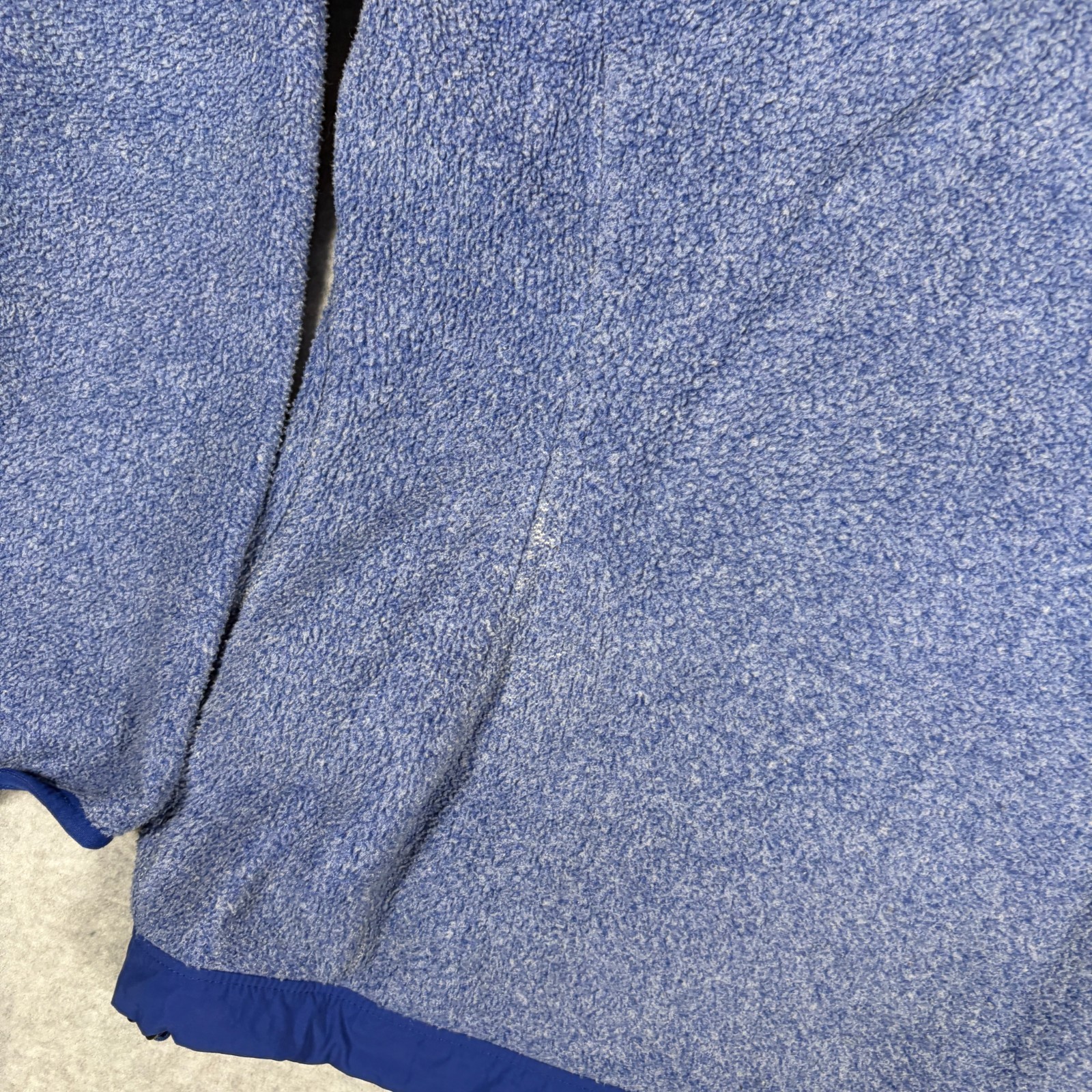 The North Face Denali Fleece Jacket Womens Small Blue Full Zip Mock Neck