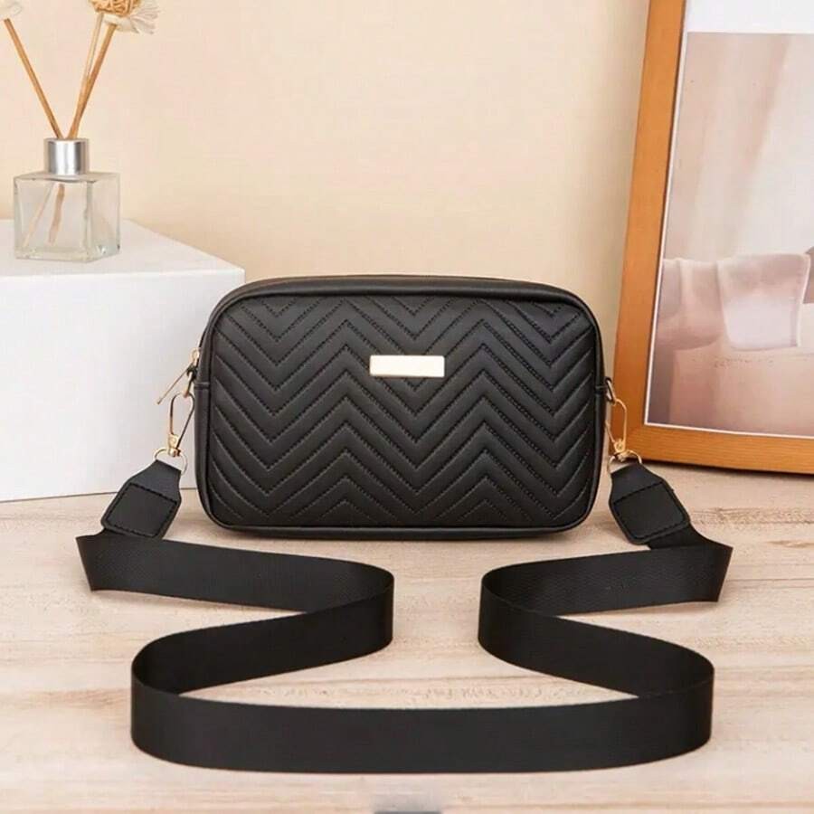 Mini Quilted Crossbody Shoulder Bag Geometric Square Purse Fits Phone