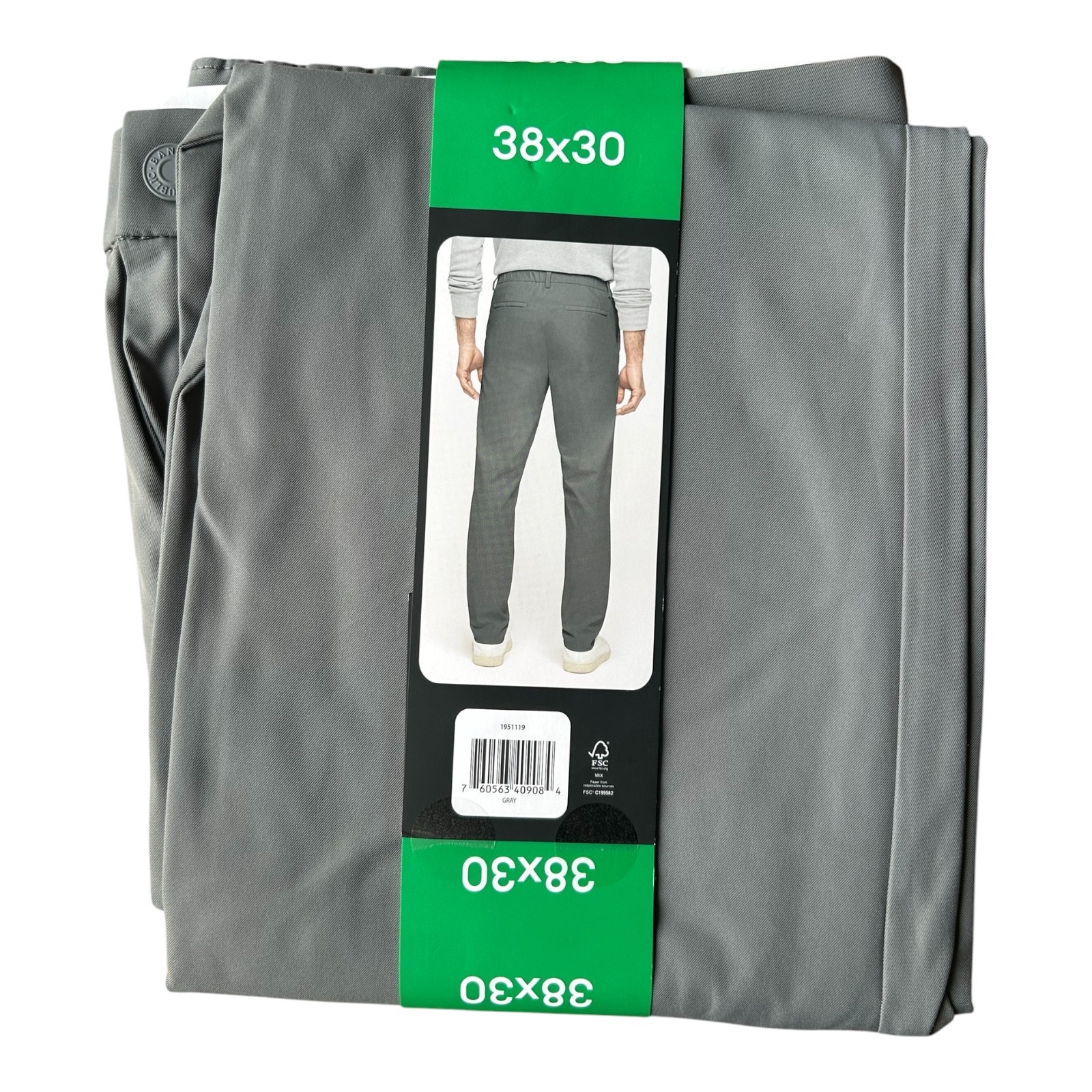 Banana Republic Men’s Commuter Flex Pant Gray Size 38×30