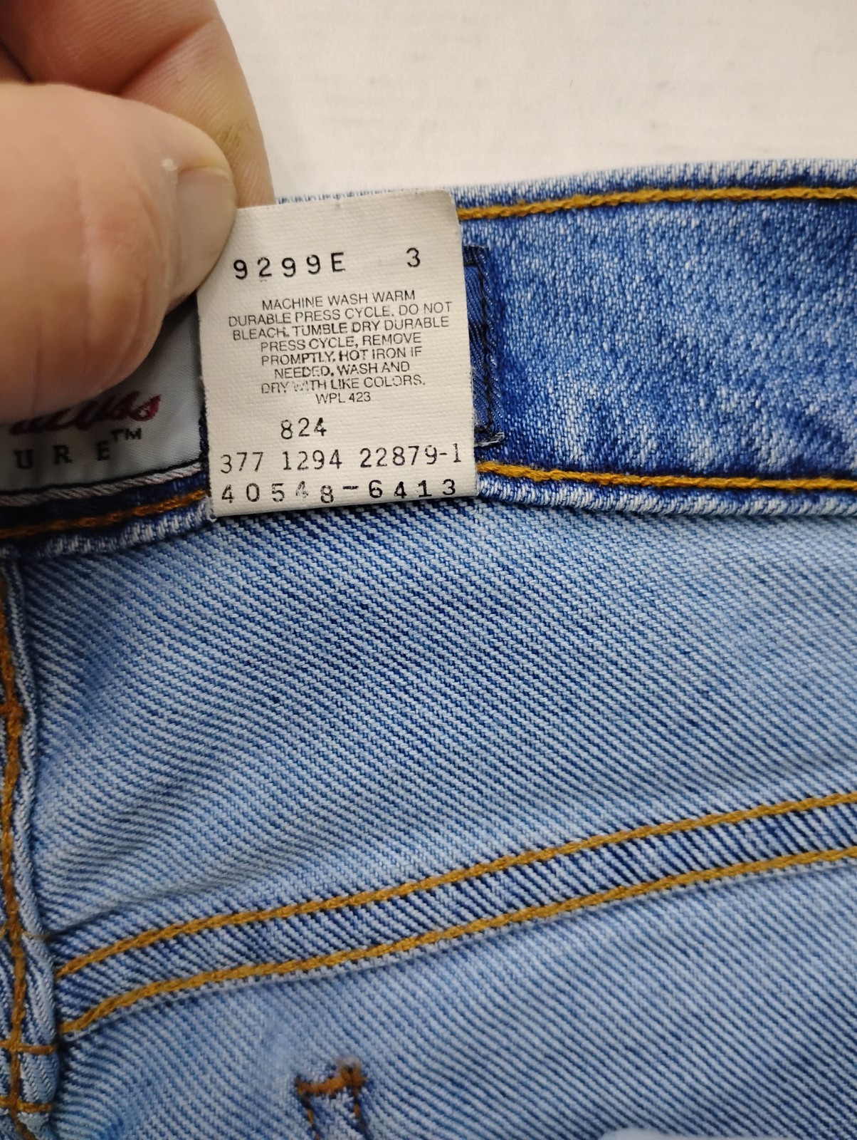 Levi’s 540 Brown Tab 34×34 Vintage 90s Relaxed Fit Blue Denim Mexico Jeans 1994