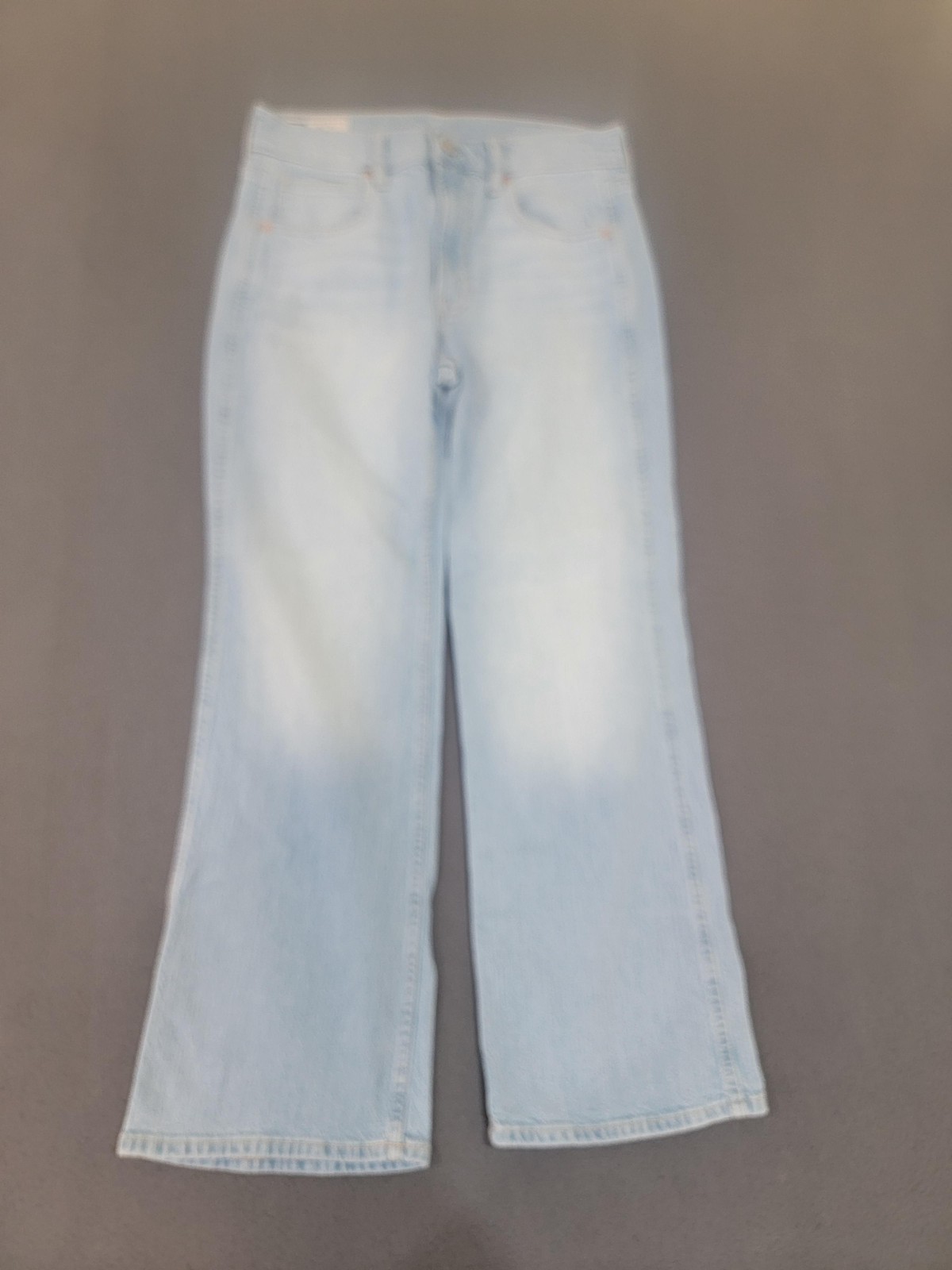 GAP Vintage Flare High Rise Jeans Womens 6P 28 Petite Light Indigo Denim Stretch