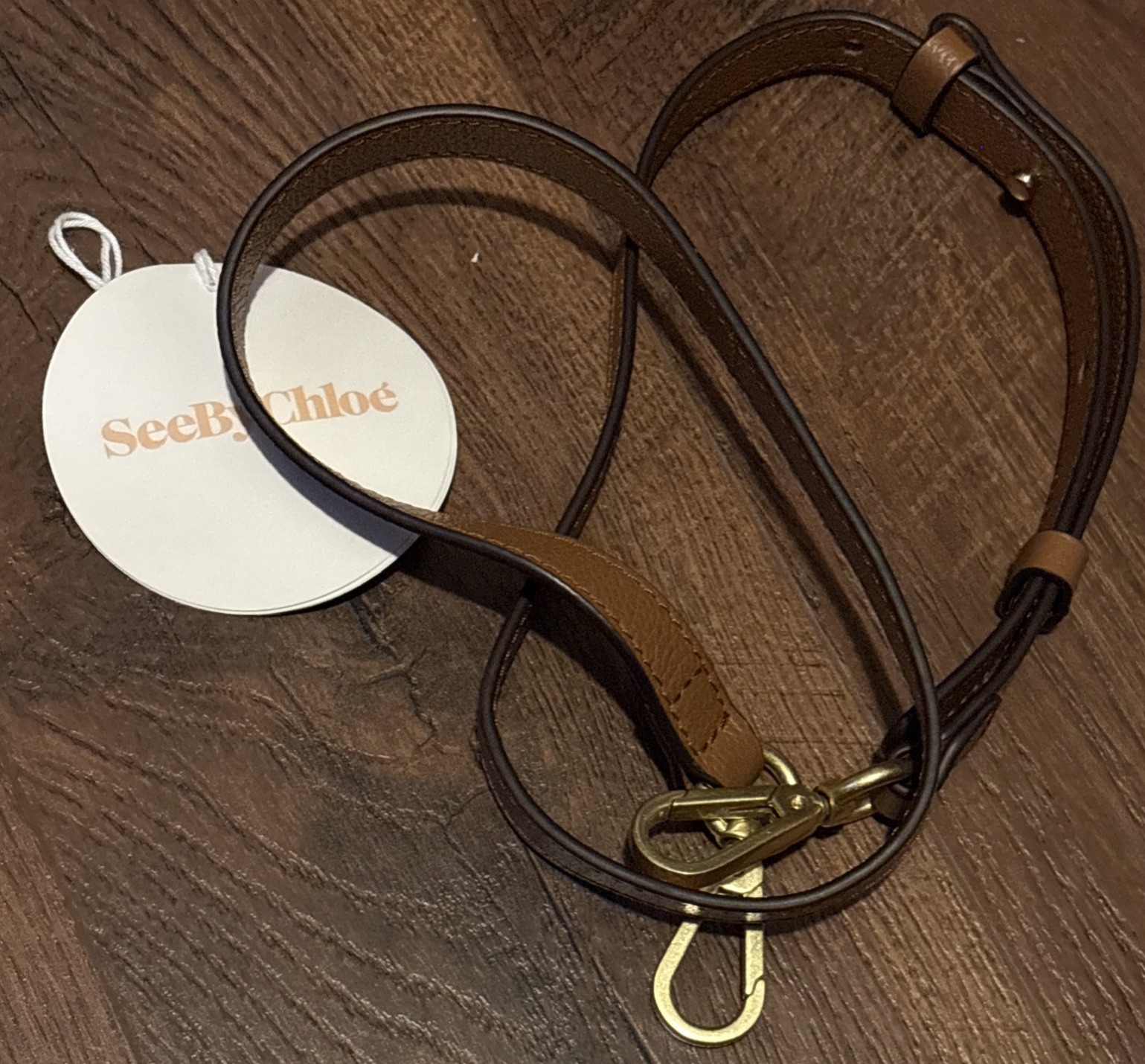 See By CHLOE Joan Mini Crossbody Leather Suede Bag Brown New With Defects