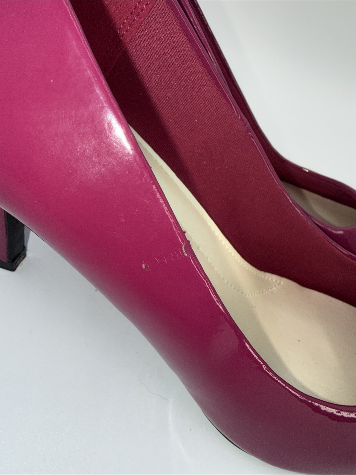 Comfort Plus by Predictions Karmen Women Pump Sz 8.5 Dress Hot Pink Patent Heel