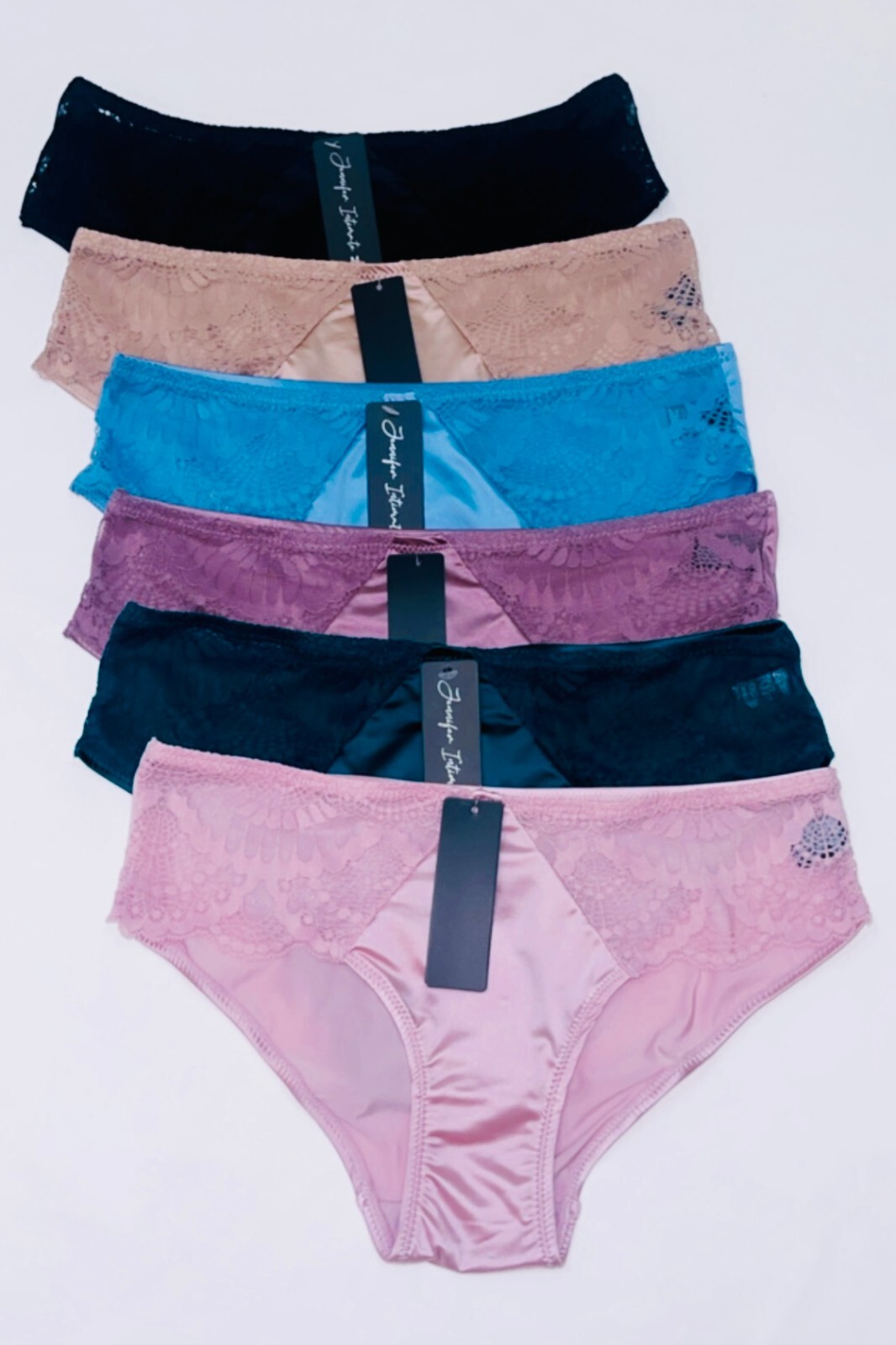 Women’s Briefs Lot 3,6 or 12 Bikini Side Lace Panties Undies Satin Silky Cool 36