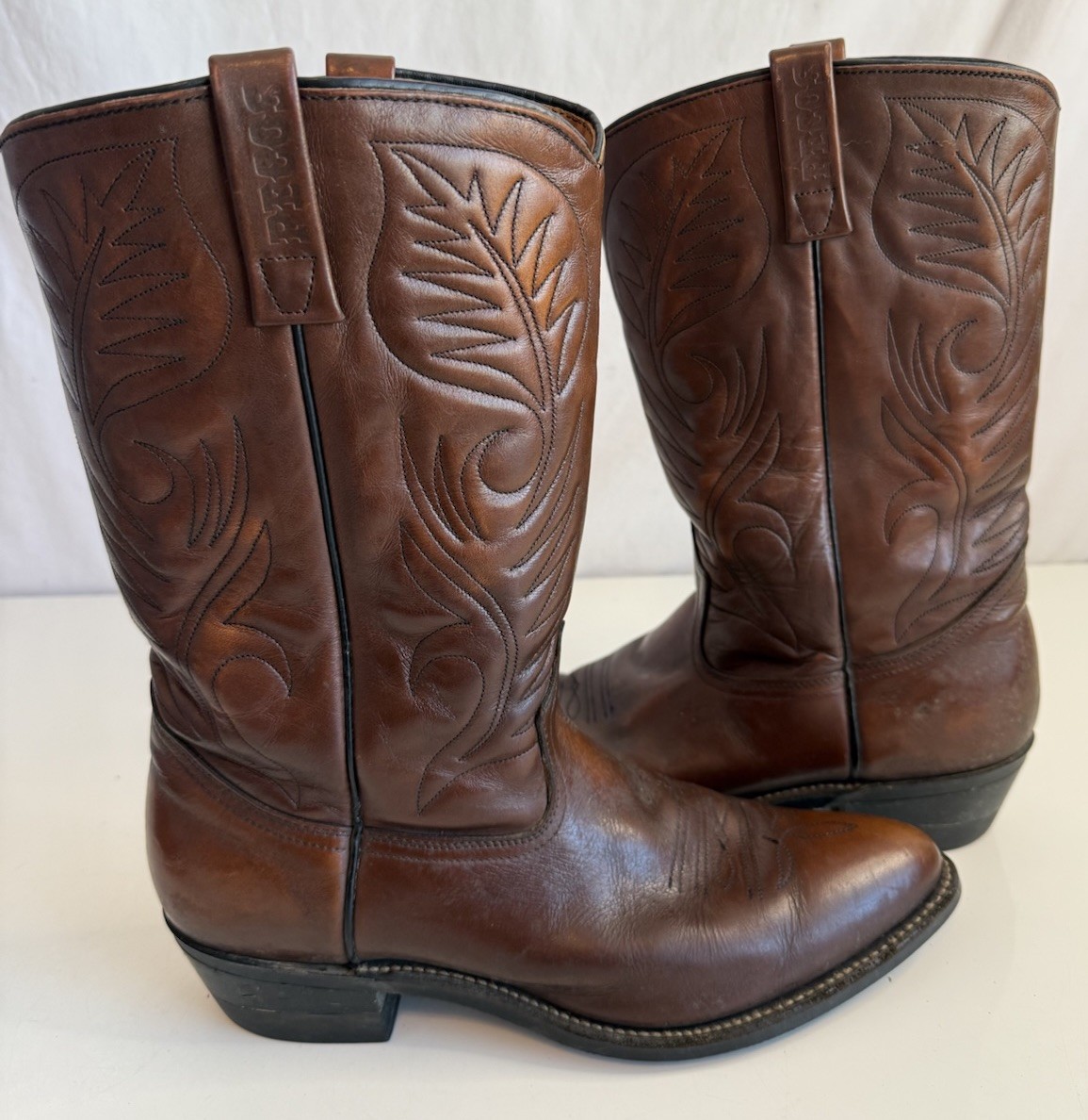 Vintage Red Wing 9801 Pecos Roper Biker Boots Mens 12B Work Pull On Cowboy USA