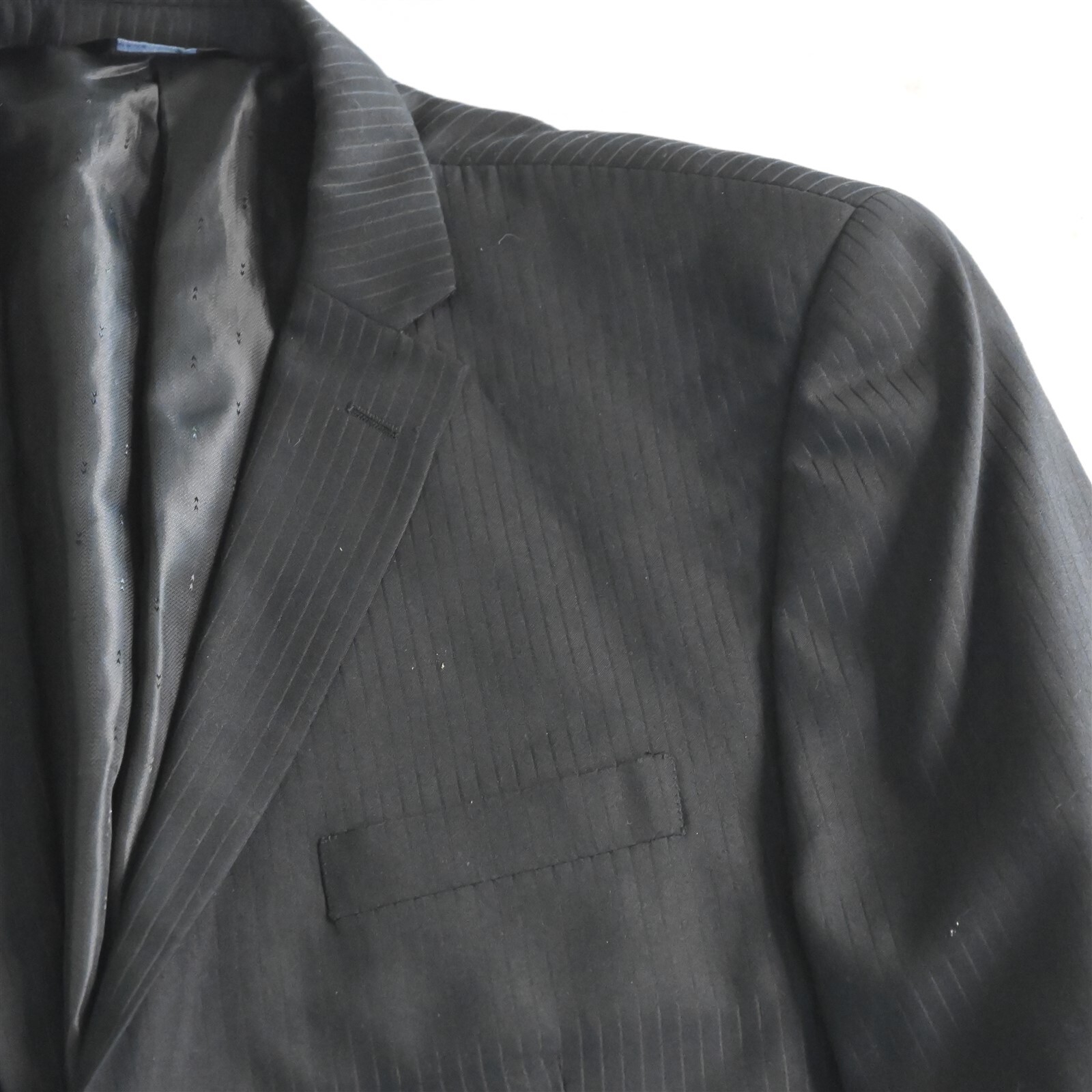 Lineage 50L X-Long 38×30 Black Stripe Mens Jacket Pants Suit