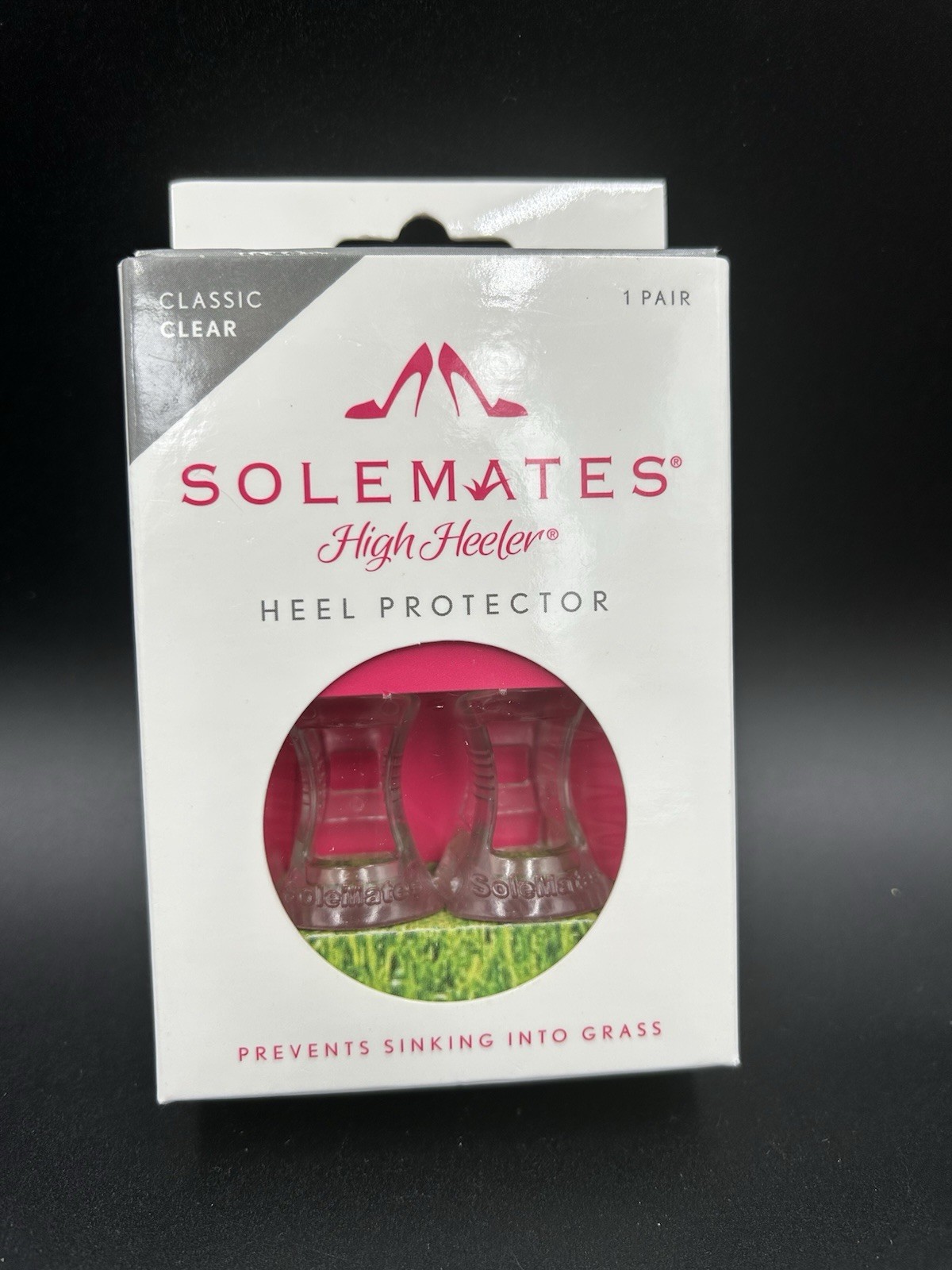 Solemates High Heel Protectors – GUARD AND PROTECT HEELS – 1 Pairs Clear