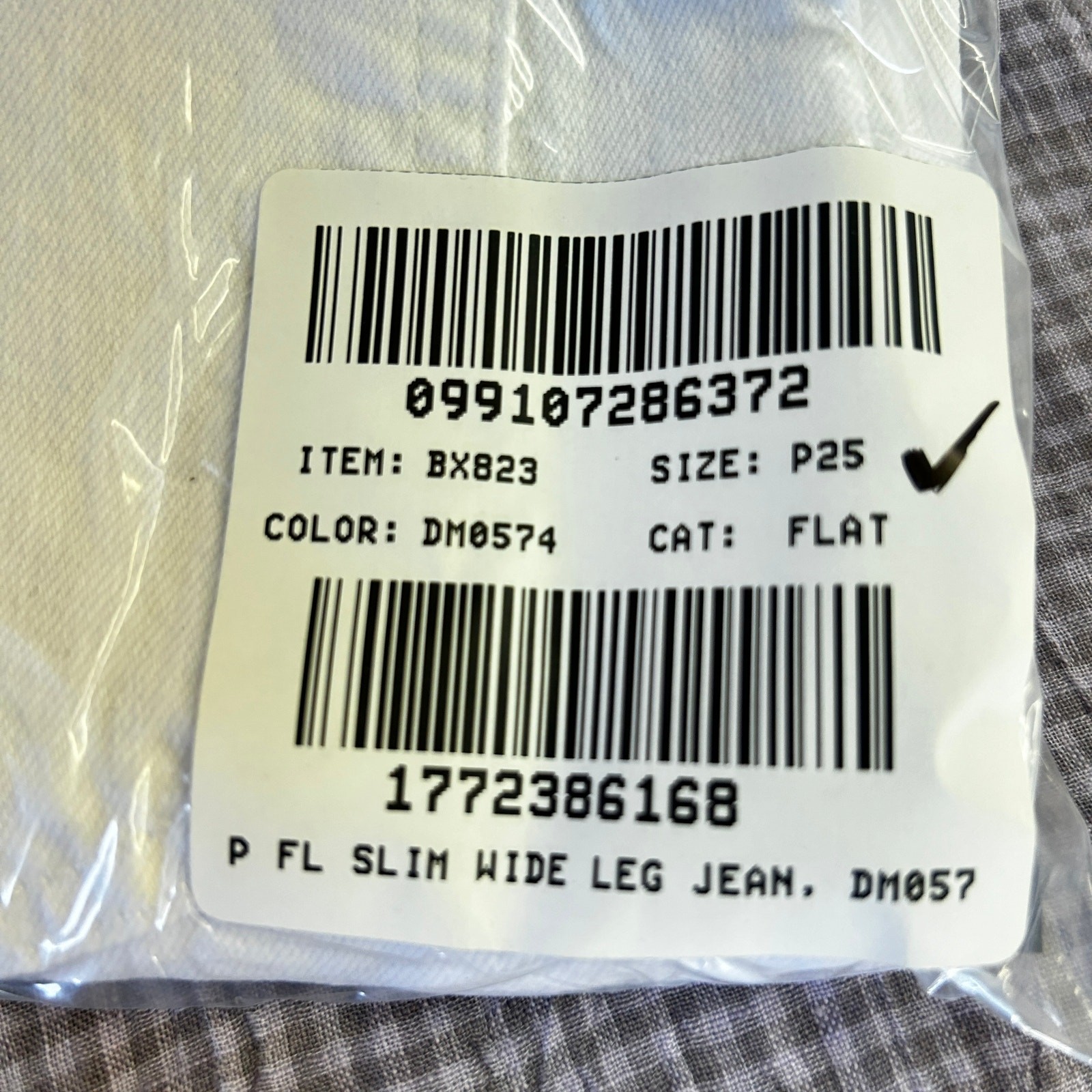 NWT J. Crew Full Length Slim Wide Leg Jeans 25 25P P25 White Denim BX823 J.Crew