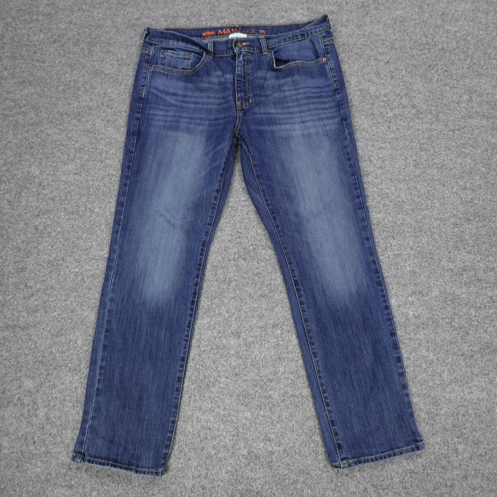 Urban Pipeline Jeans Mens 36×30 Blue Medium Wash Denim Slim Straight Max Flex